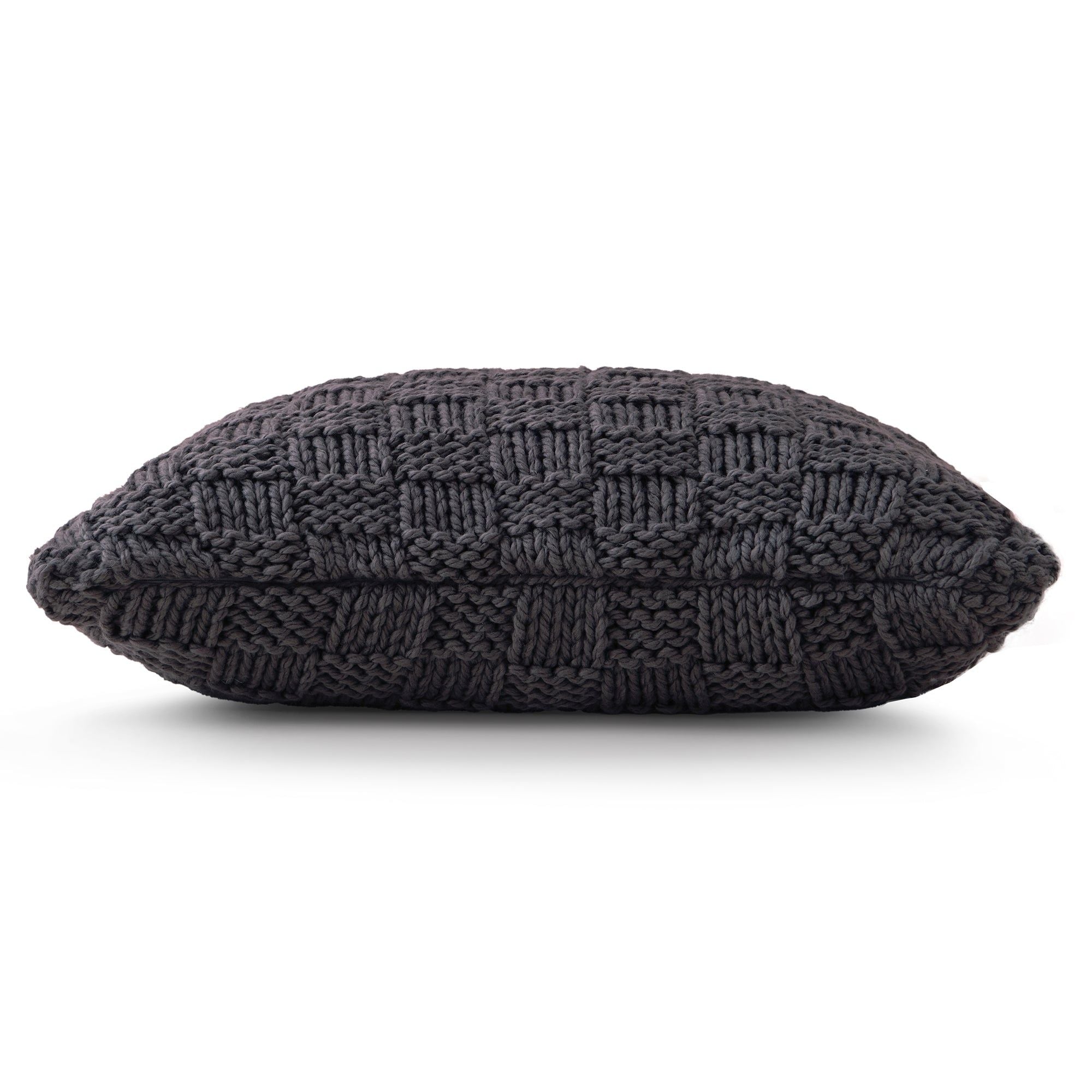 Chess Knit - Dutch Euro Pillow - Slate