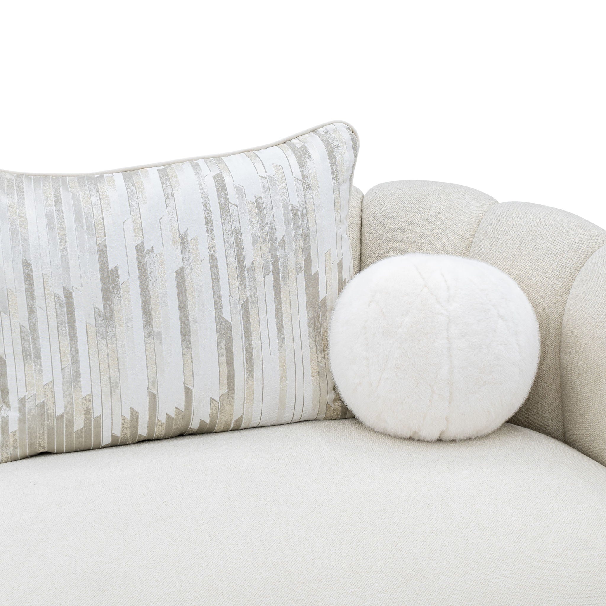 Scotts Square - Sofa - Cornsilk / Light Champagne
