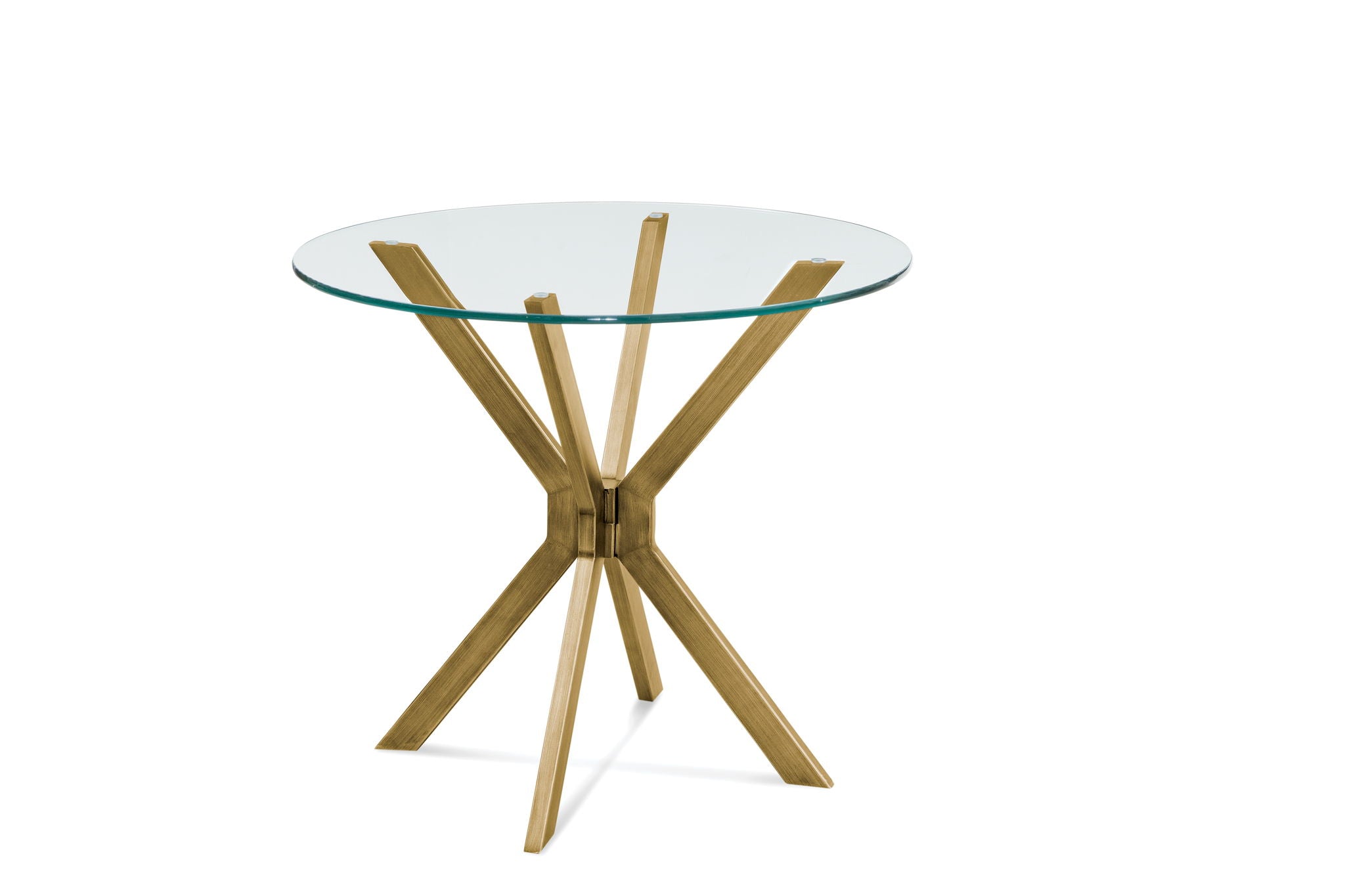 Deen / Tess - Clear Round Glass Top 18" - Clear