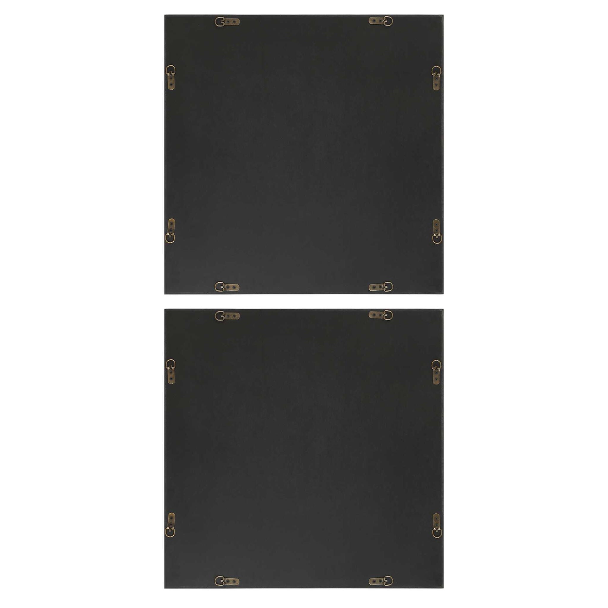 Joel - Modern Wood Wall Art (Set of 2) - Brown / Gray