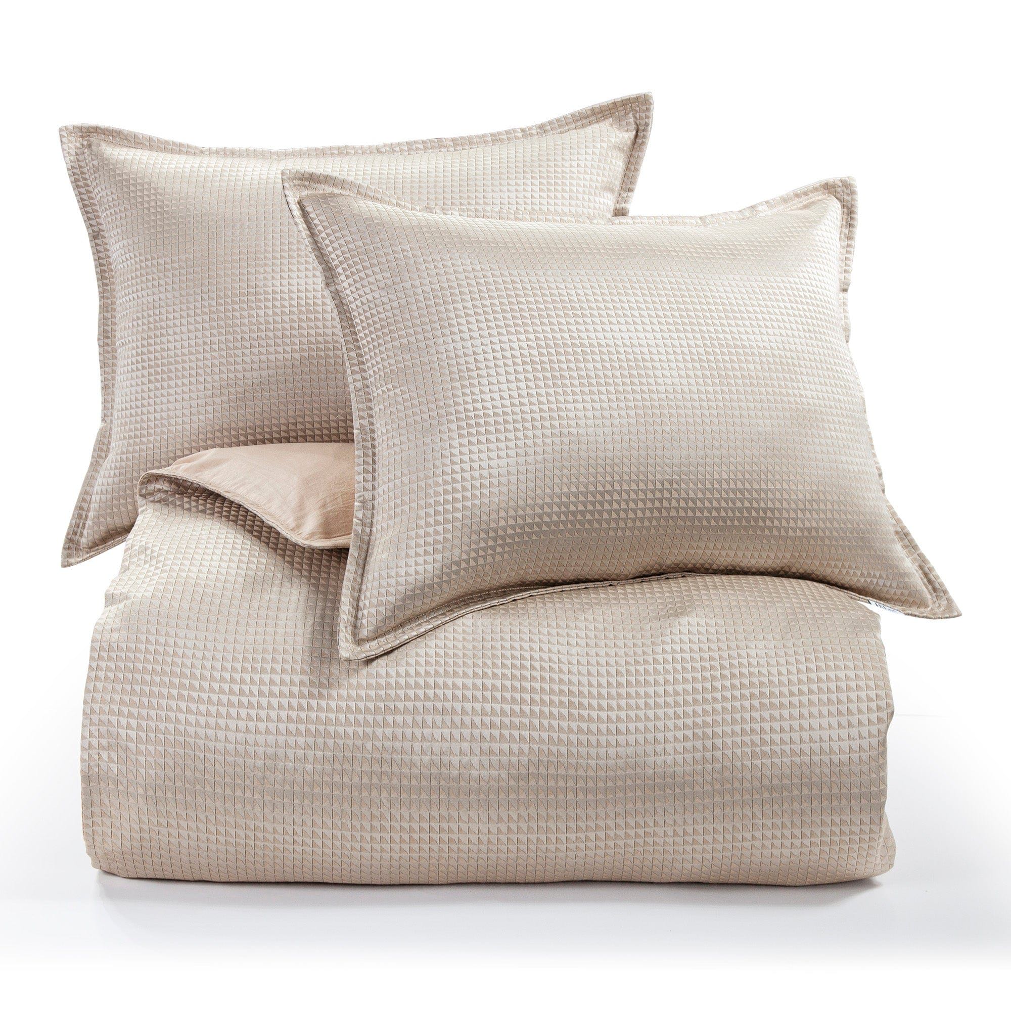 Sydney - King Jacquard Duvet Cover Set (Set of 3) - Champagne
