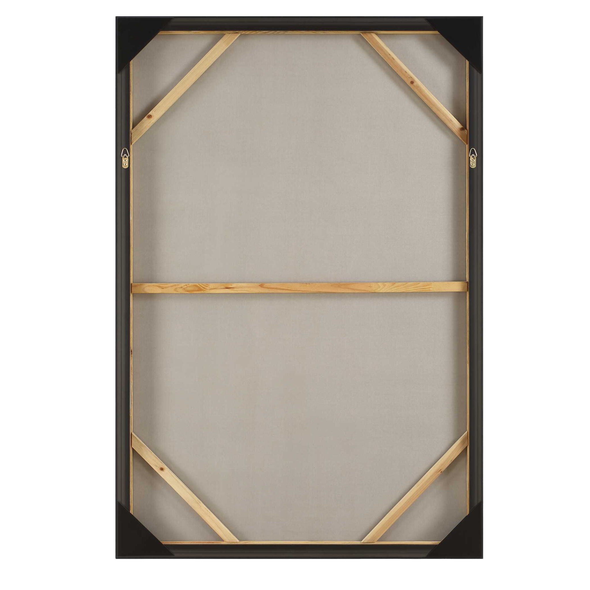 Hours In Silence - Abstract Art - Black / Brown / Gray / White / Woodtone