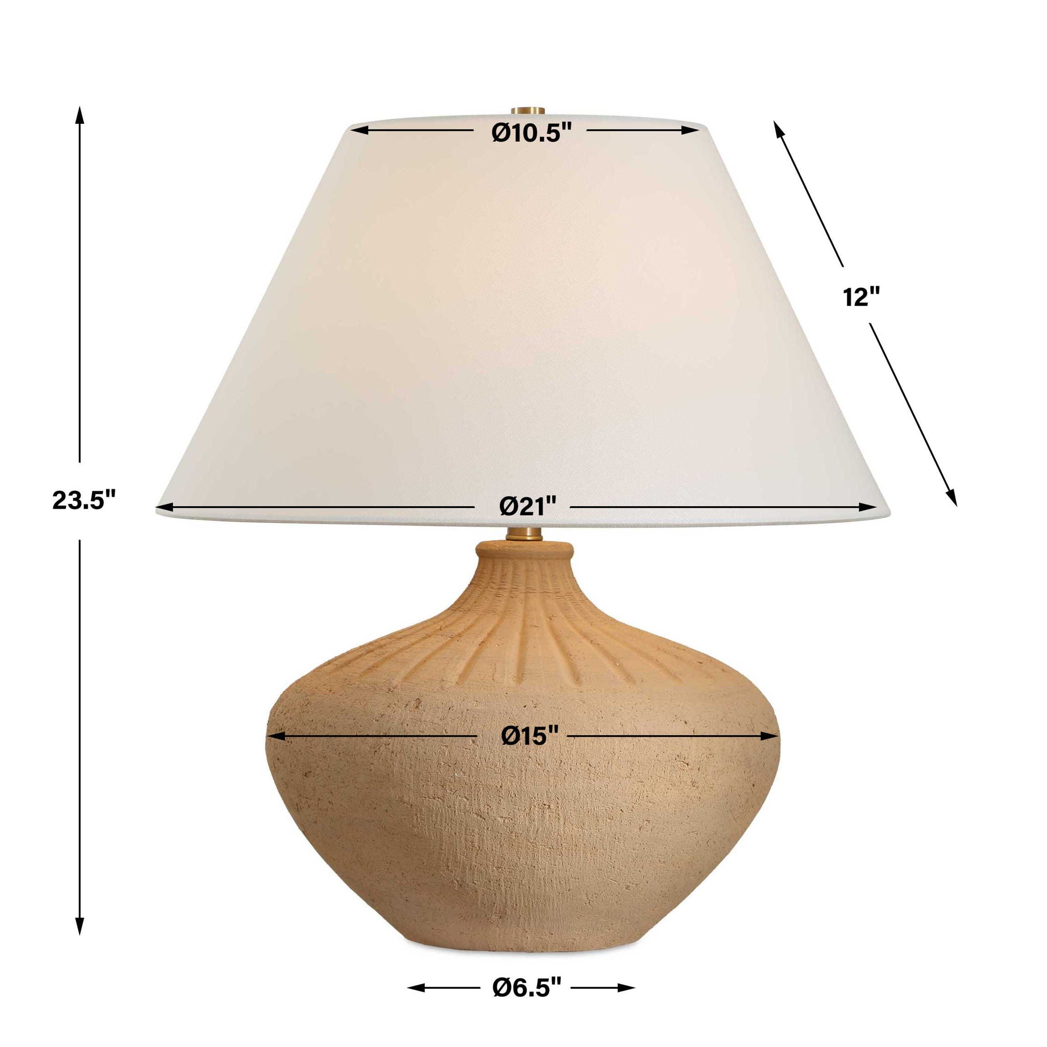 Eldon - Table Lamp - Terracotta