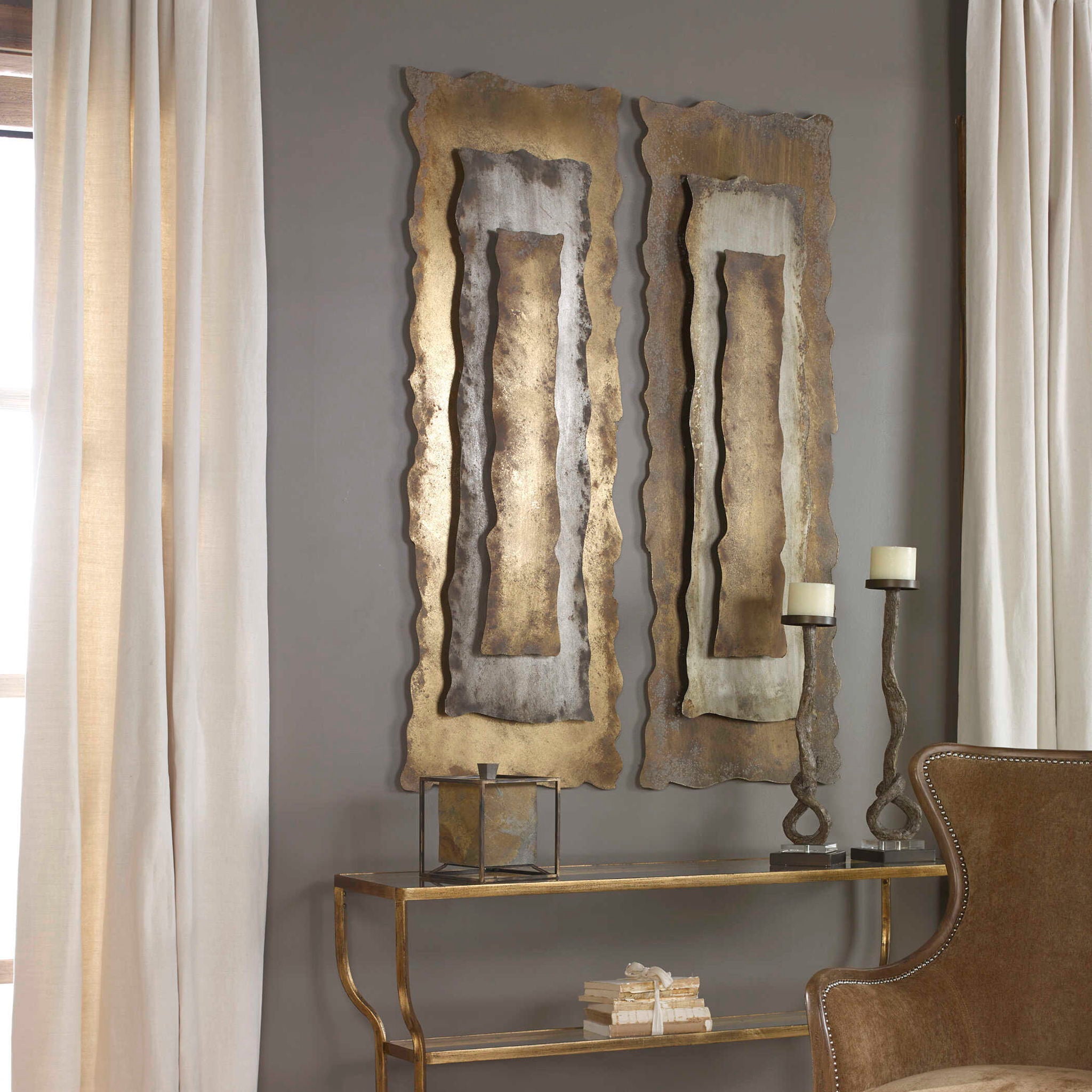 Jaymes - Oxidized Panel - Gold