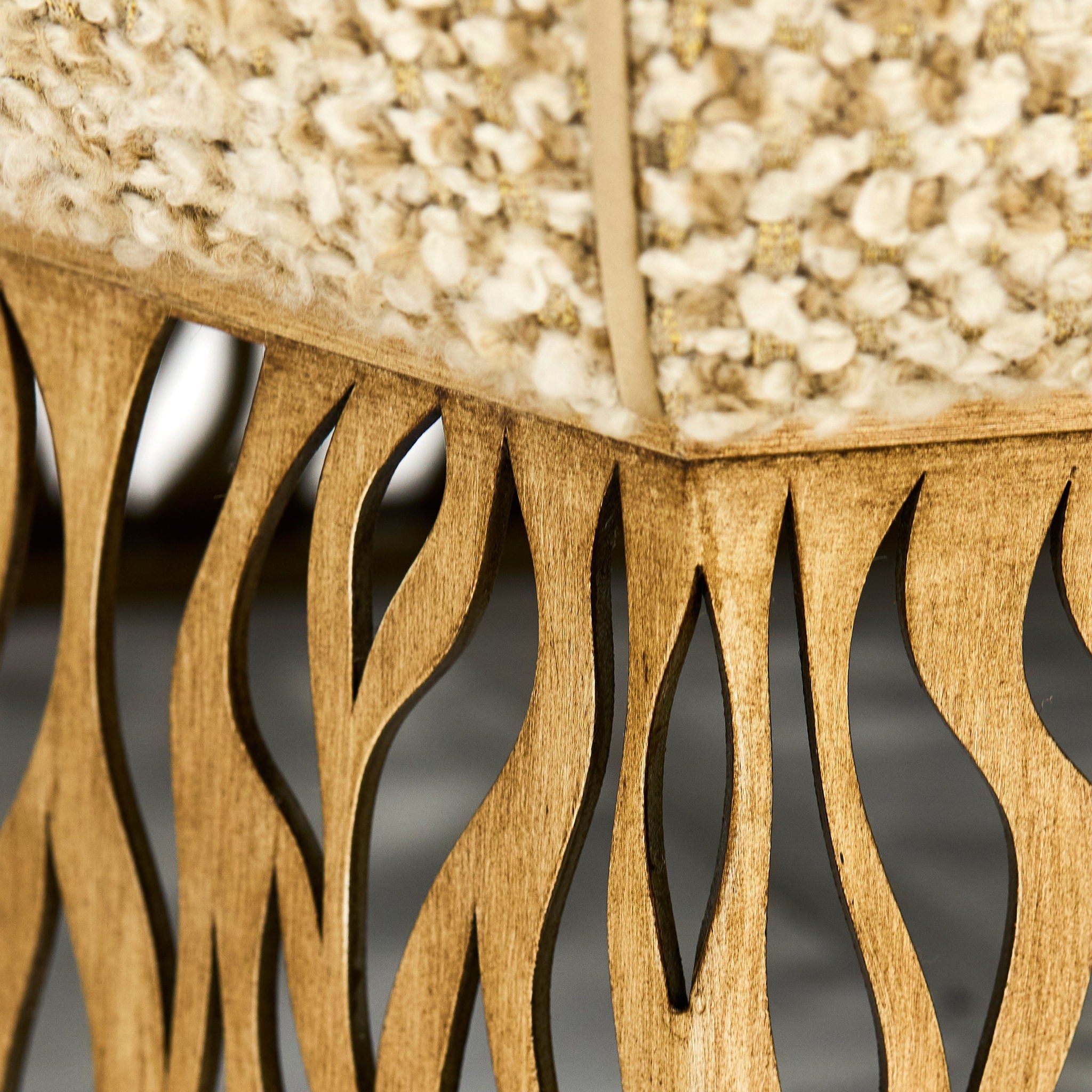 Honeycomb Ottoman, Gold - 5020