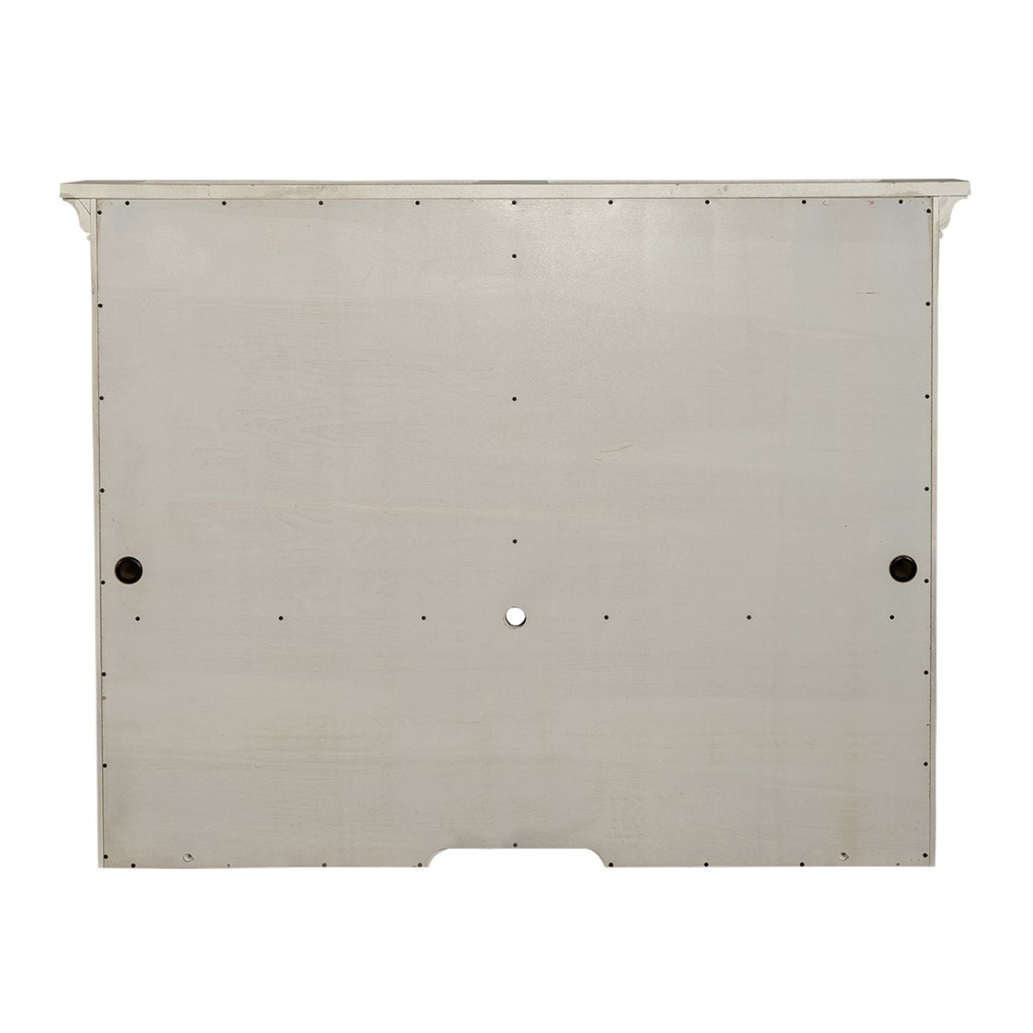 Farmhouse Reimagined - Credenza Hutch - Antique White / Chestnut Tops