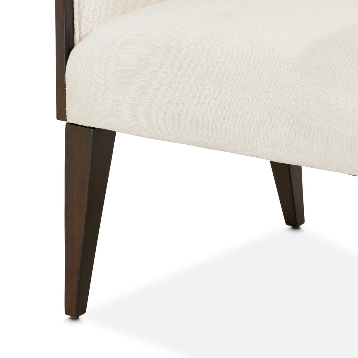 Belmont Place - Desk Chair - White / Dark Brown