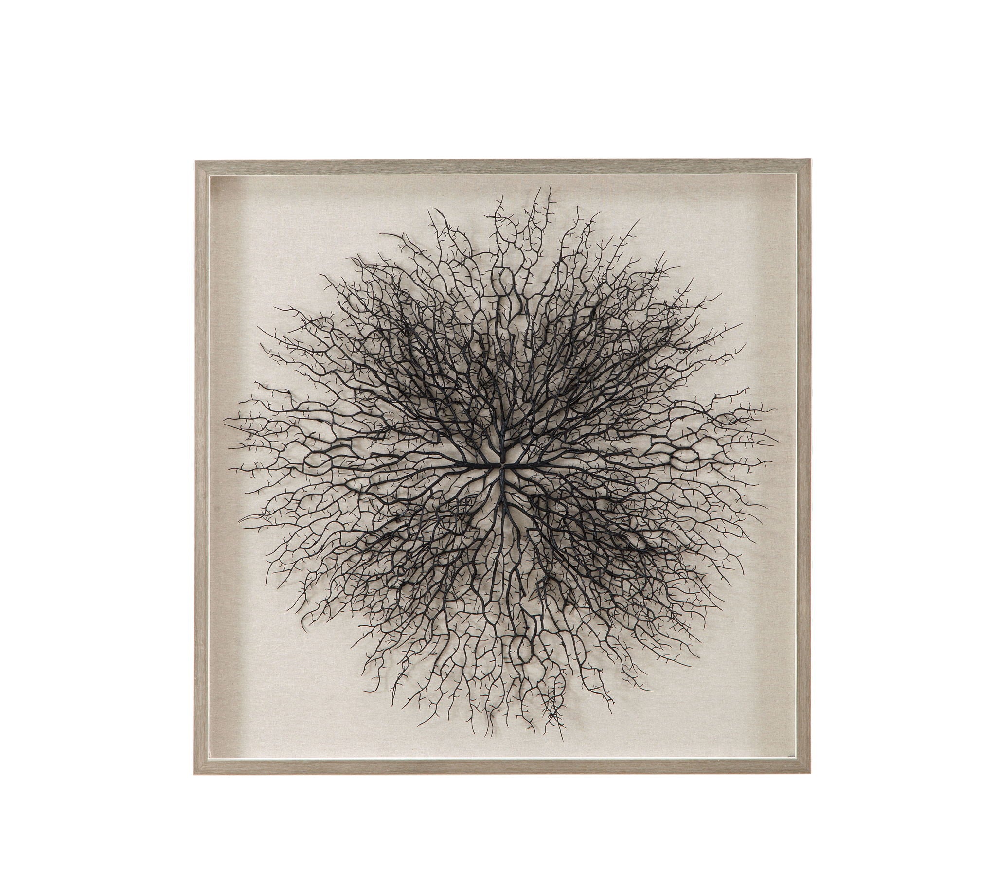 Gracee Canvas Art - Pearl Silver