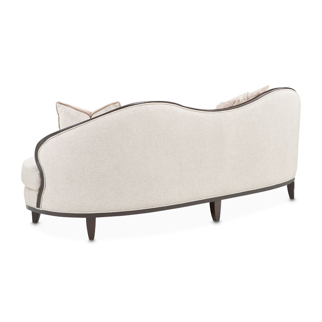 Camellia Field - Chenille Sofa - Beige / Dark Brown