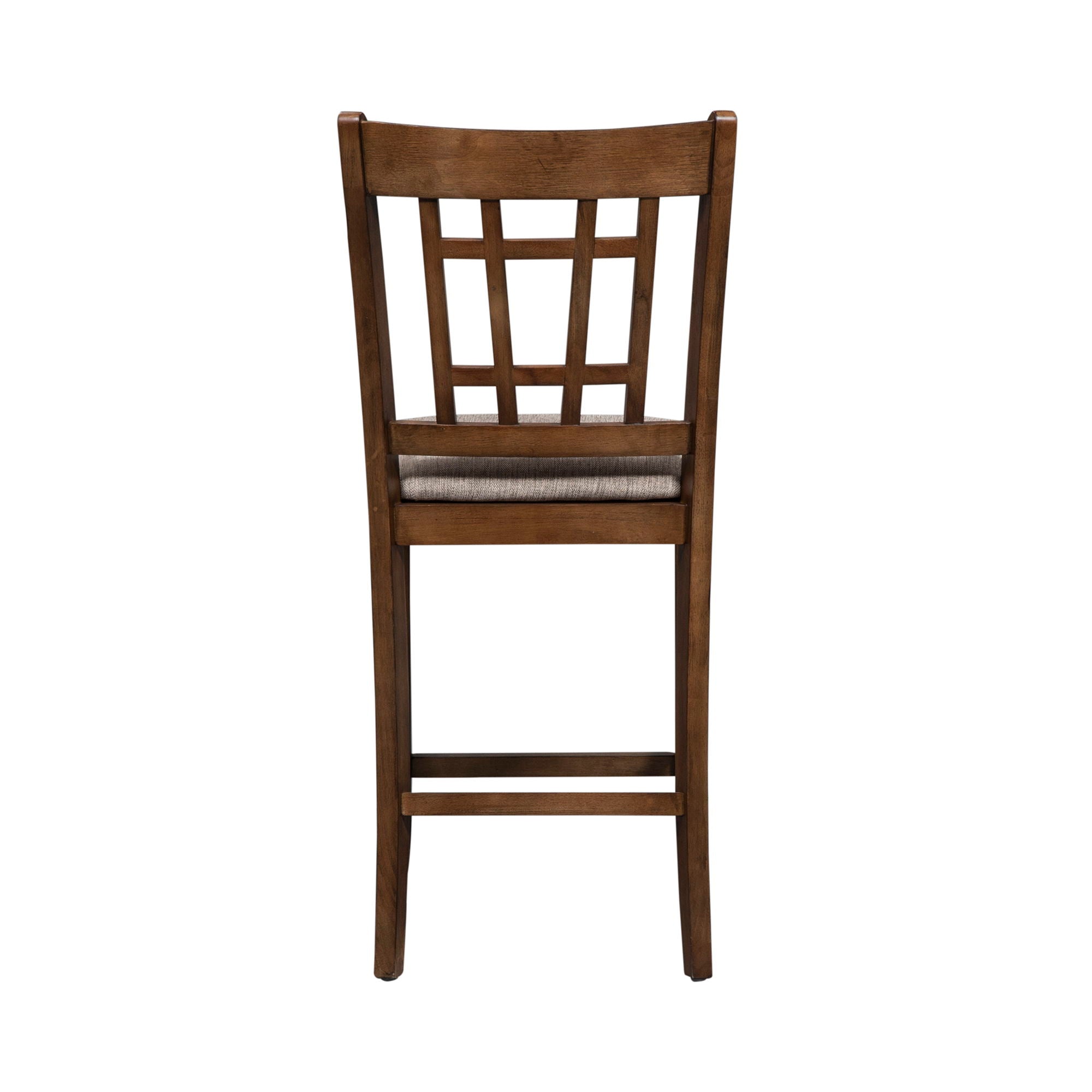 Santa Rosa - Lattice Back Counter Chair - Antique Honey