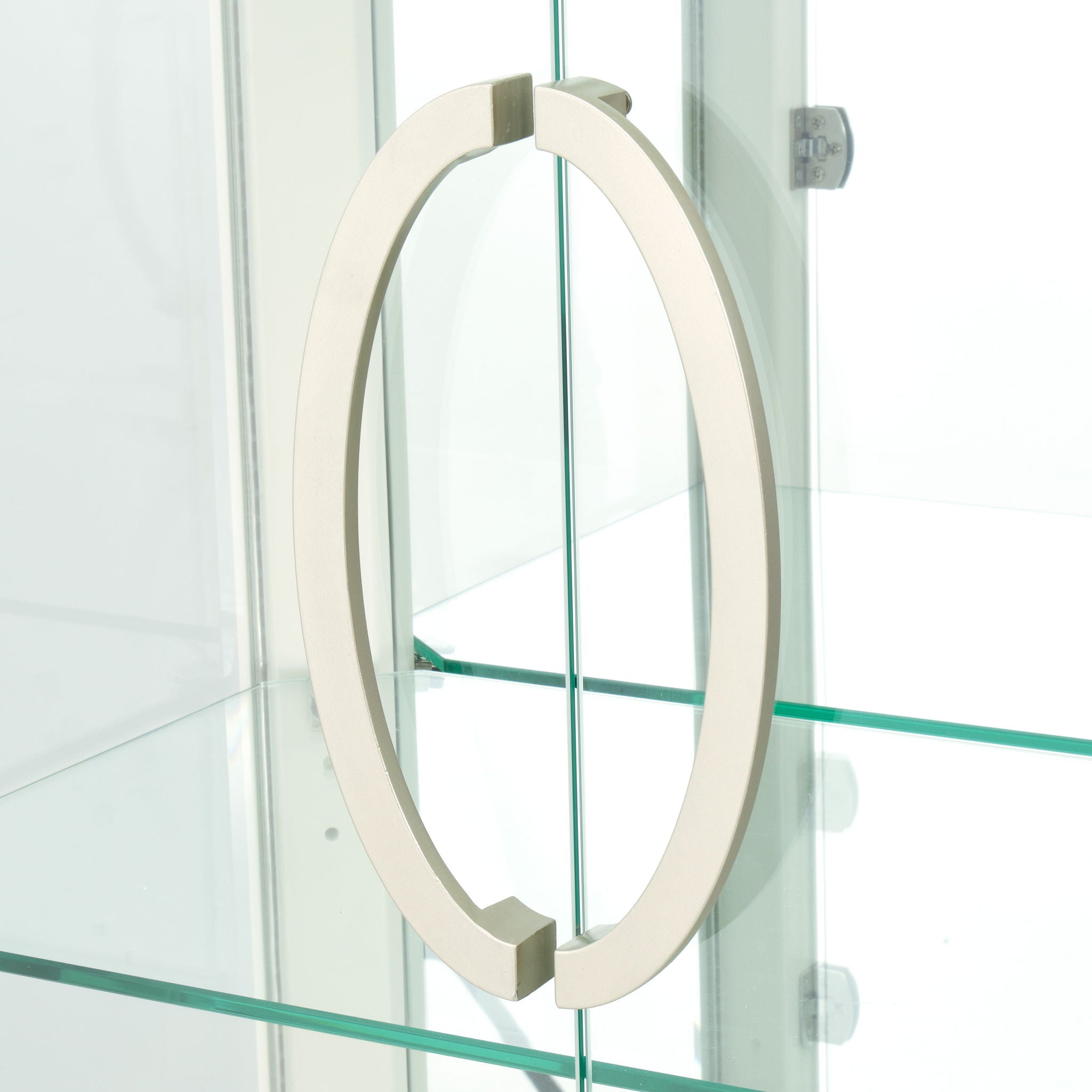 London Place - Display Cabinet - Creamy Pearl
