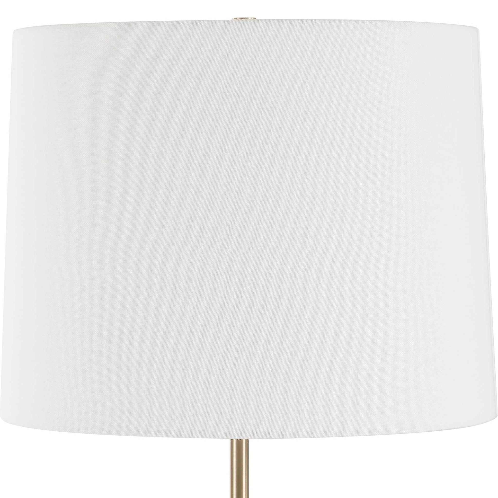 Rowland - Panda Marble Buffet Lamp - Black / Brass