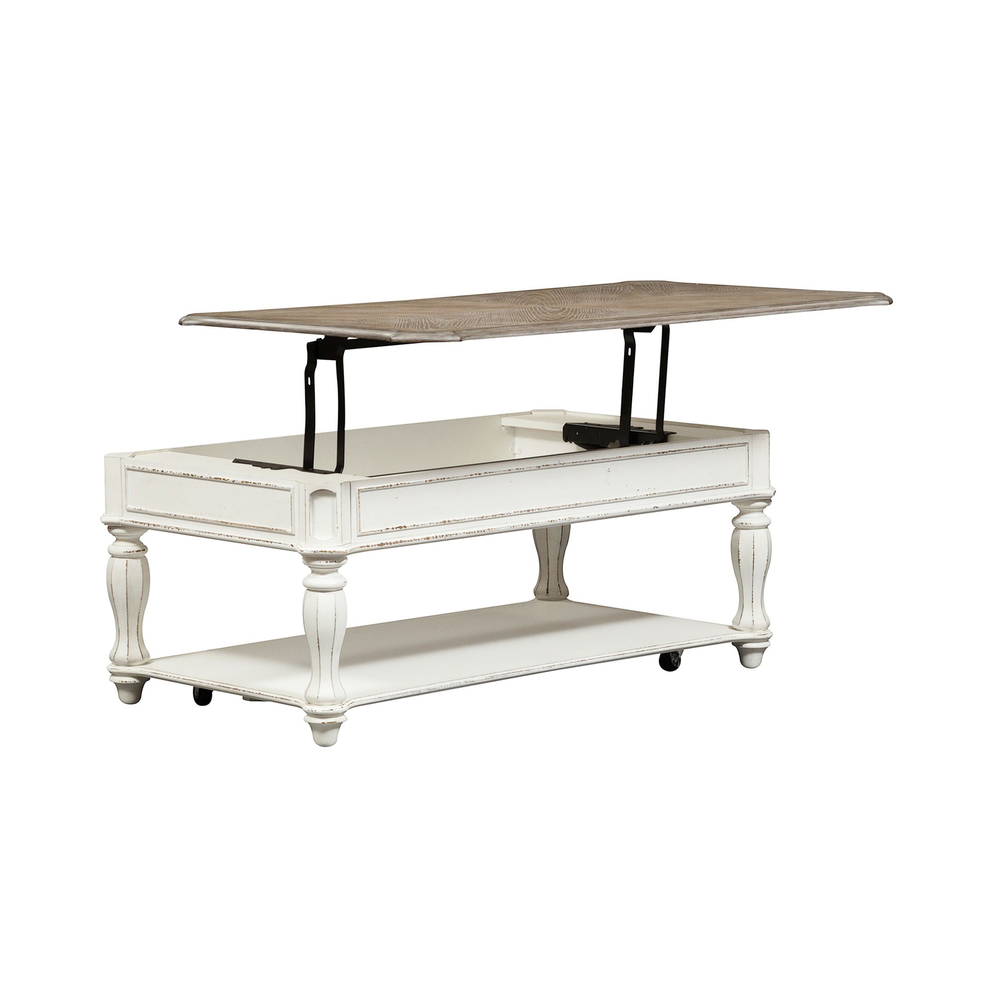 Magnolia Manor - Lift Top Cocktail Table - Antique White