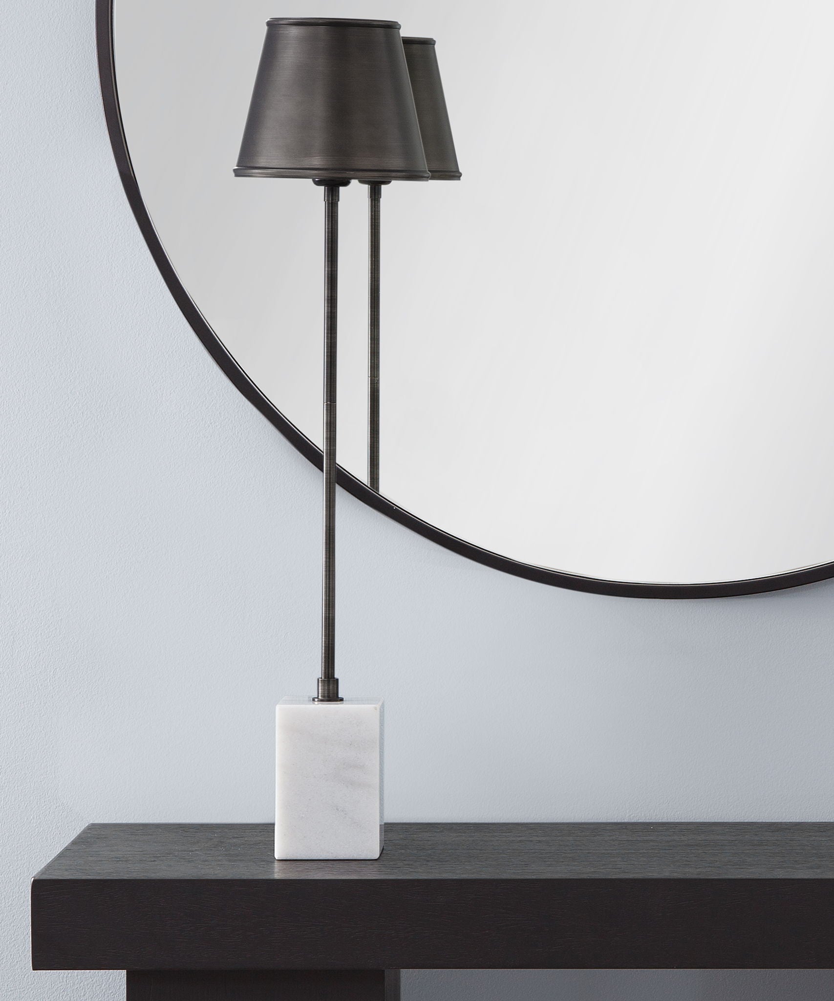 Bronze - Table Lamp - White