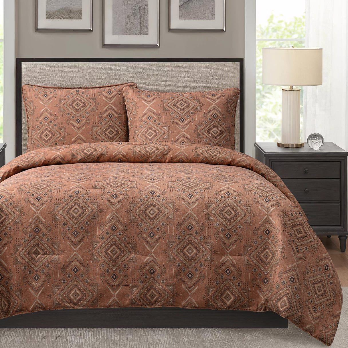 Sedona - Twin Comforter Set (Set of 2) - Pale Sienna