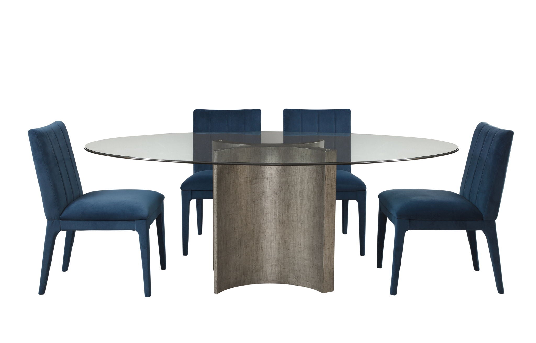 Symmetry - Dining Table Base - Silver