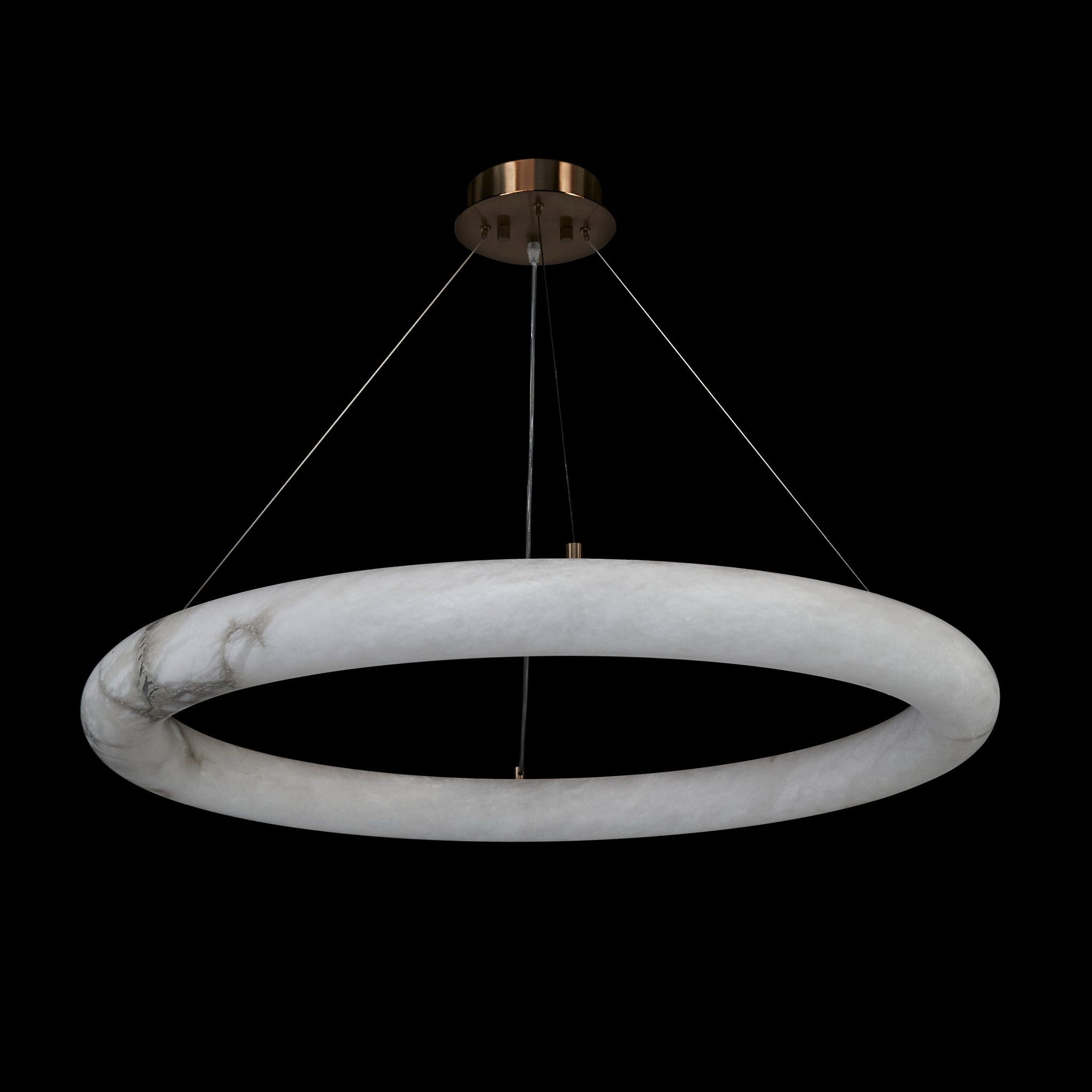 Alabaster Halo Pendant, Large