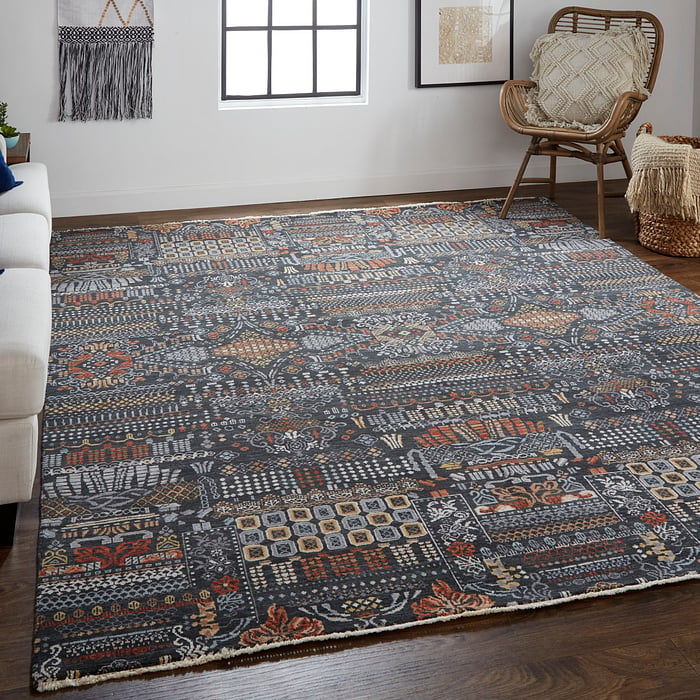 HARMON Collection - 6898F Charcoal/Multi