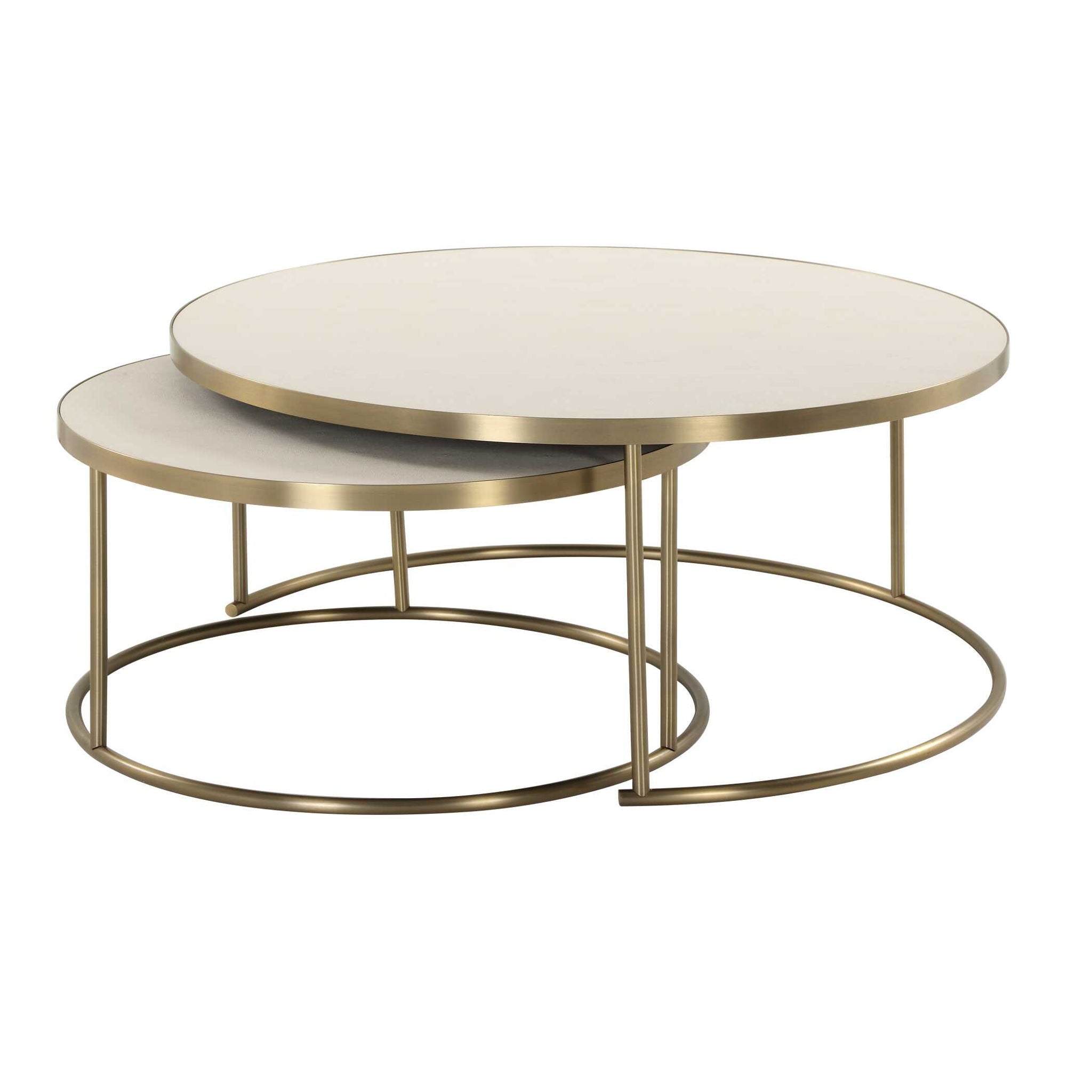 Aragon - Nesting Coffee Tables (Set of 2) - White