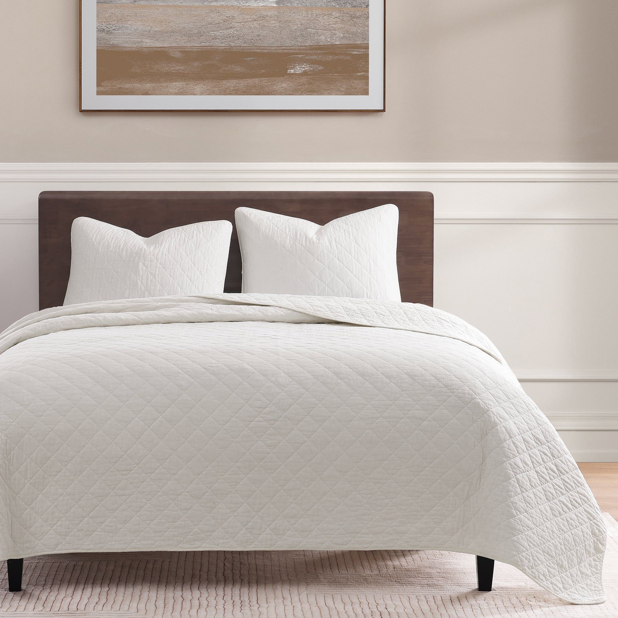Cotton Comfort - Twin Quilt Set (Set of 2) - White