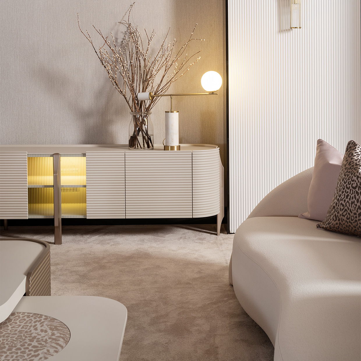 Mod Dream - Media Cabinet - Rich Champagne