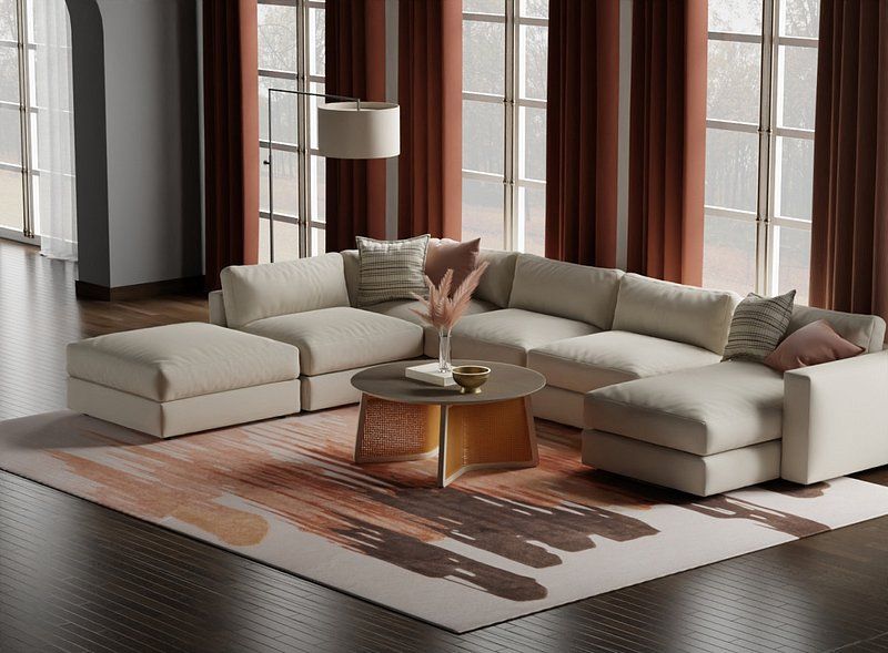 ANYA Collection - 8883F Rust/Brown