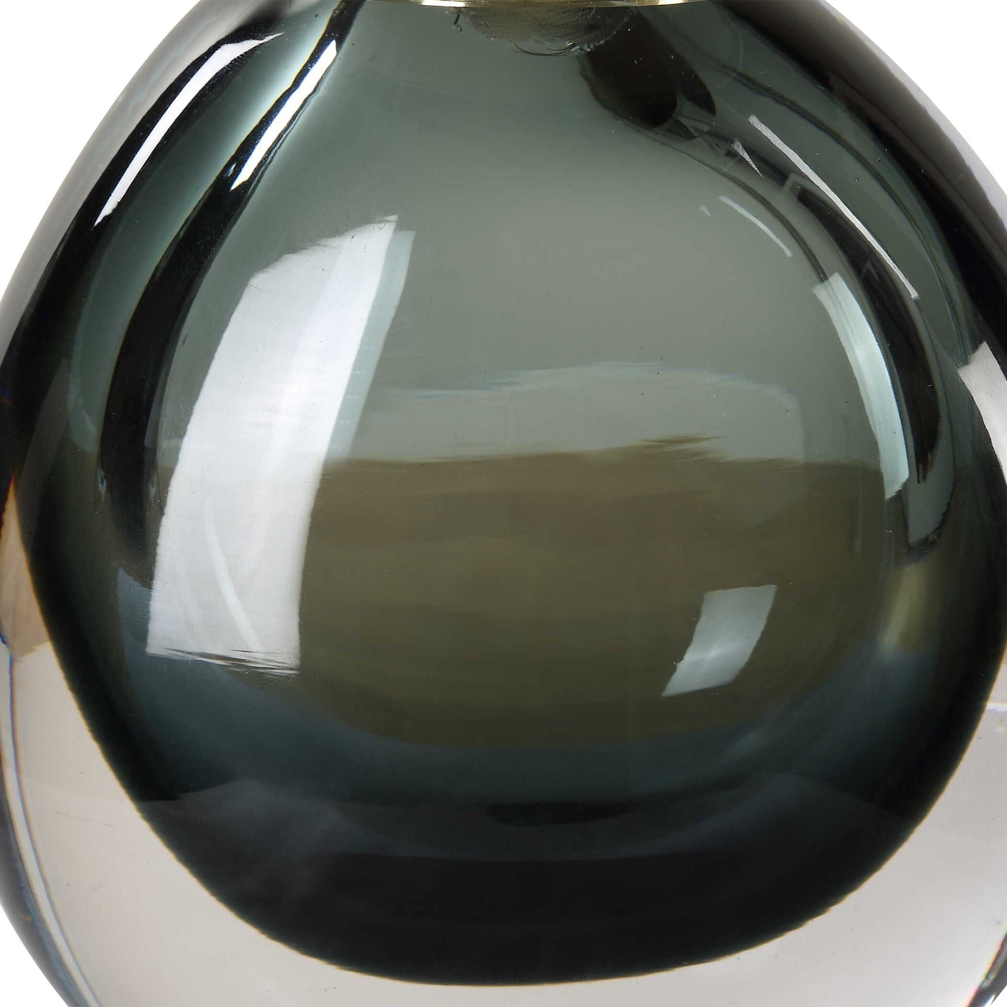 Enigma - Teal Blue Glass Buffet Lamp