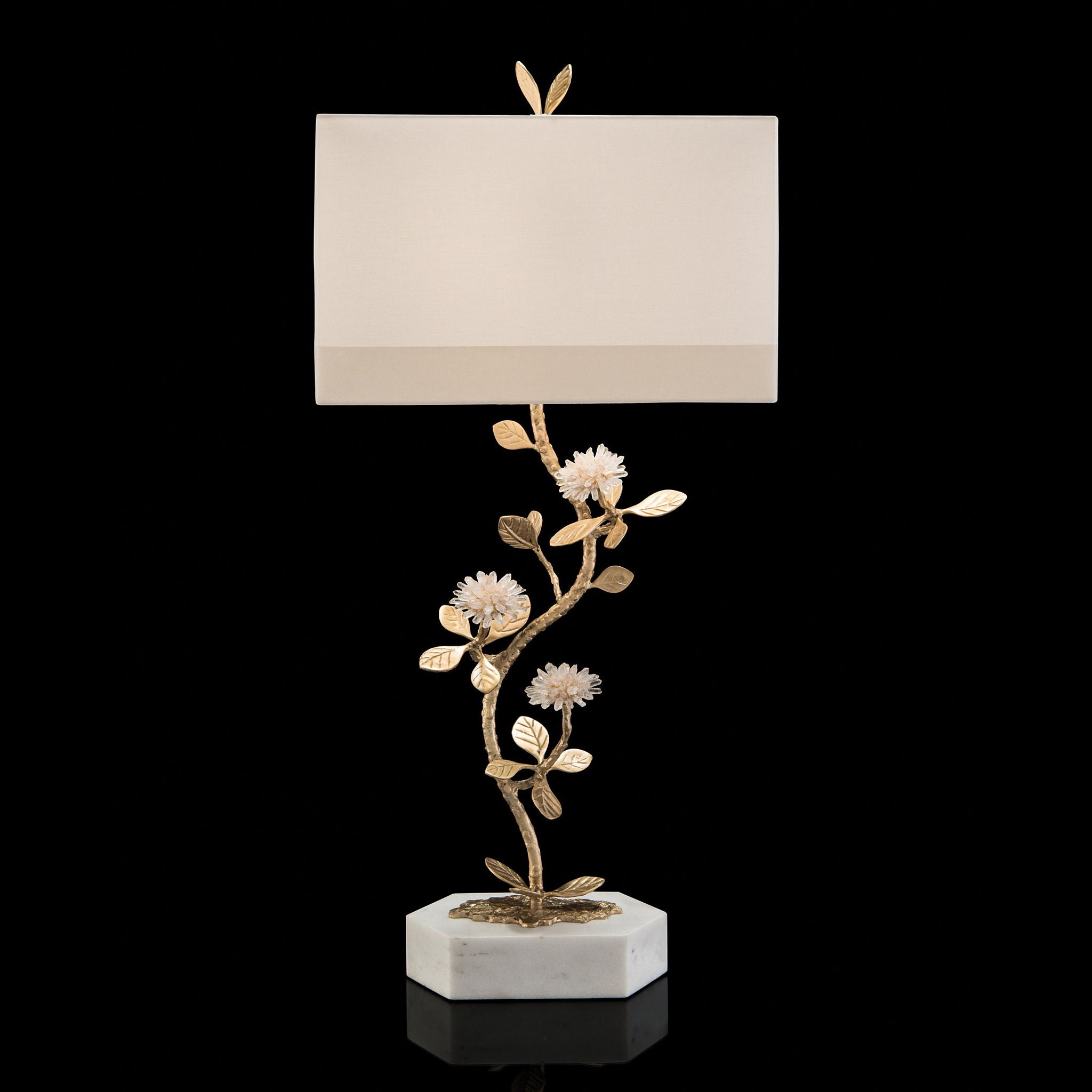 Quartz Flower Table Lamp