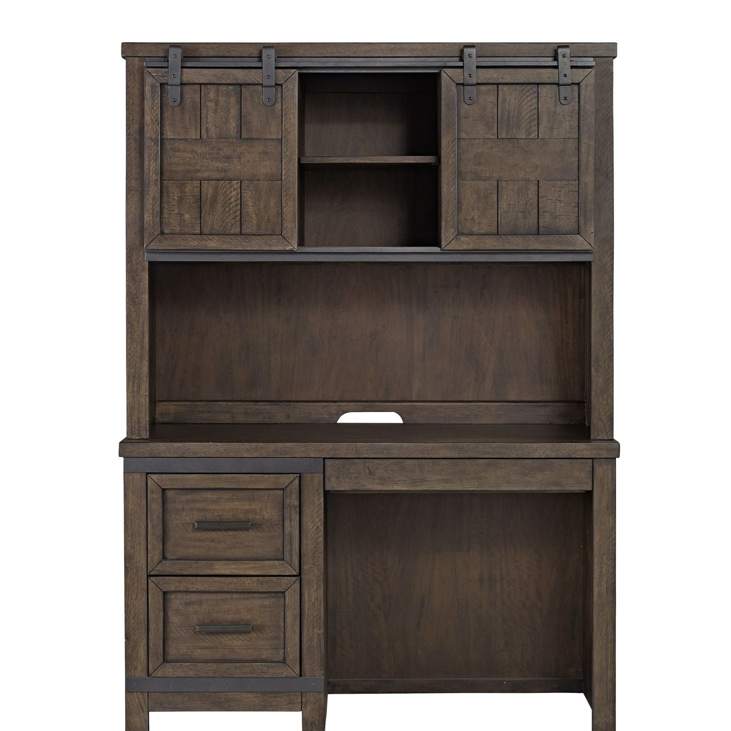 Thornwood Hills - 2 Piece Desk Set - Rock Beaten Brown
