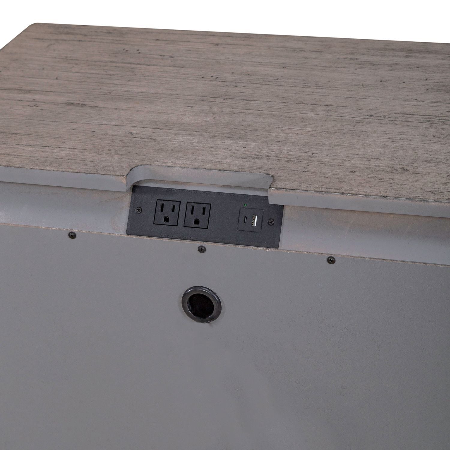 Big Valley - 2 Drawer Night Stand w/ Charging Station