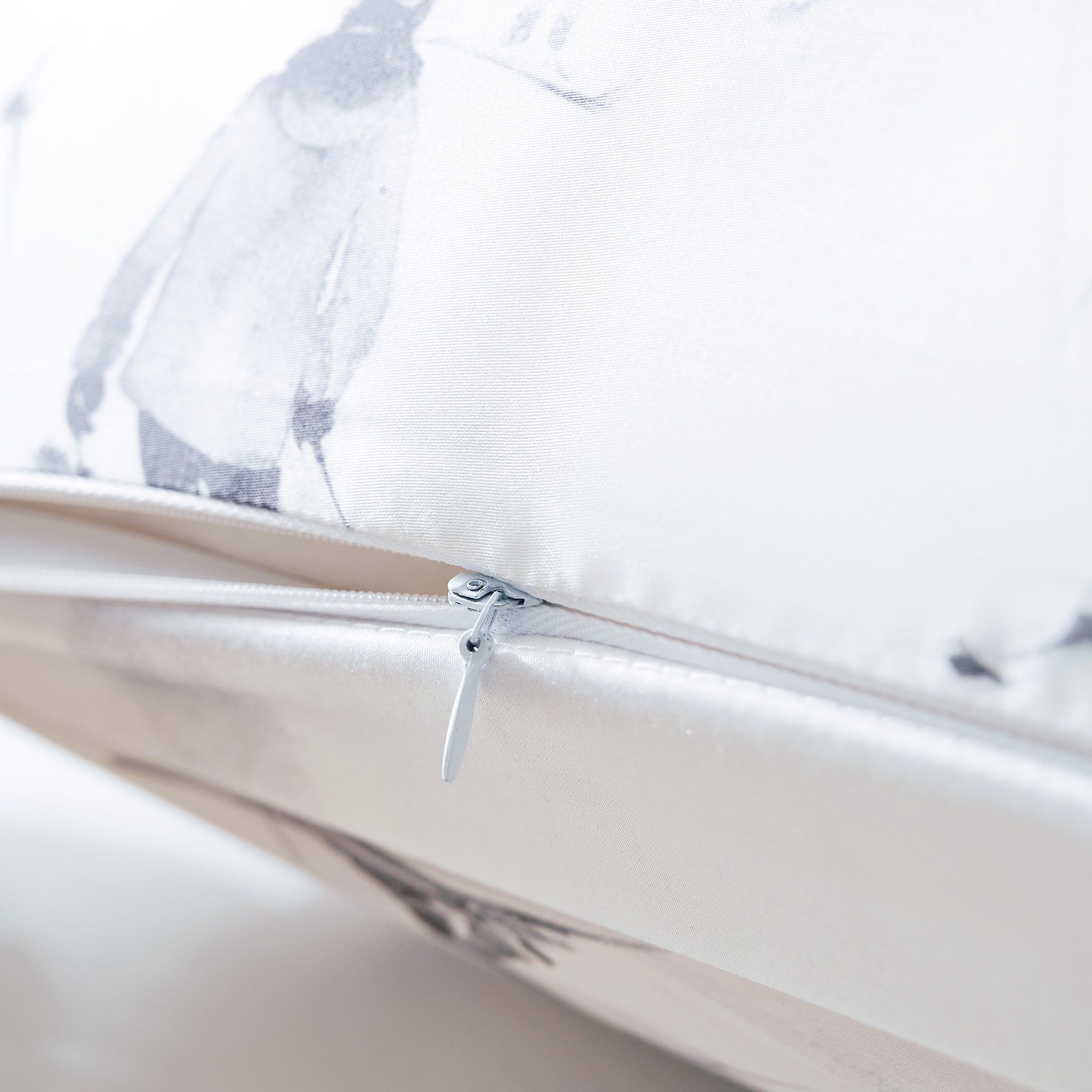 Ski Life - Eucalyptus Euro Sham - Gray