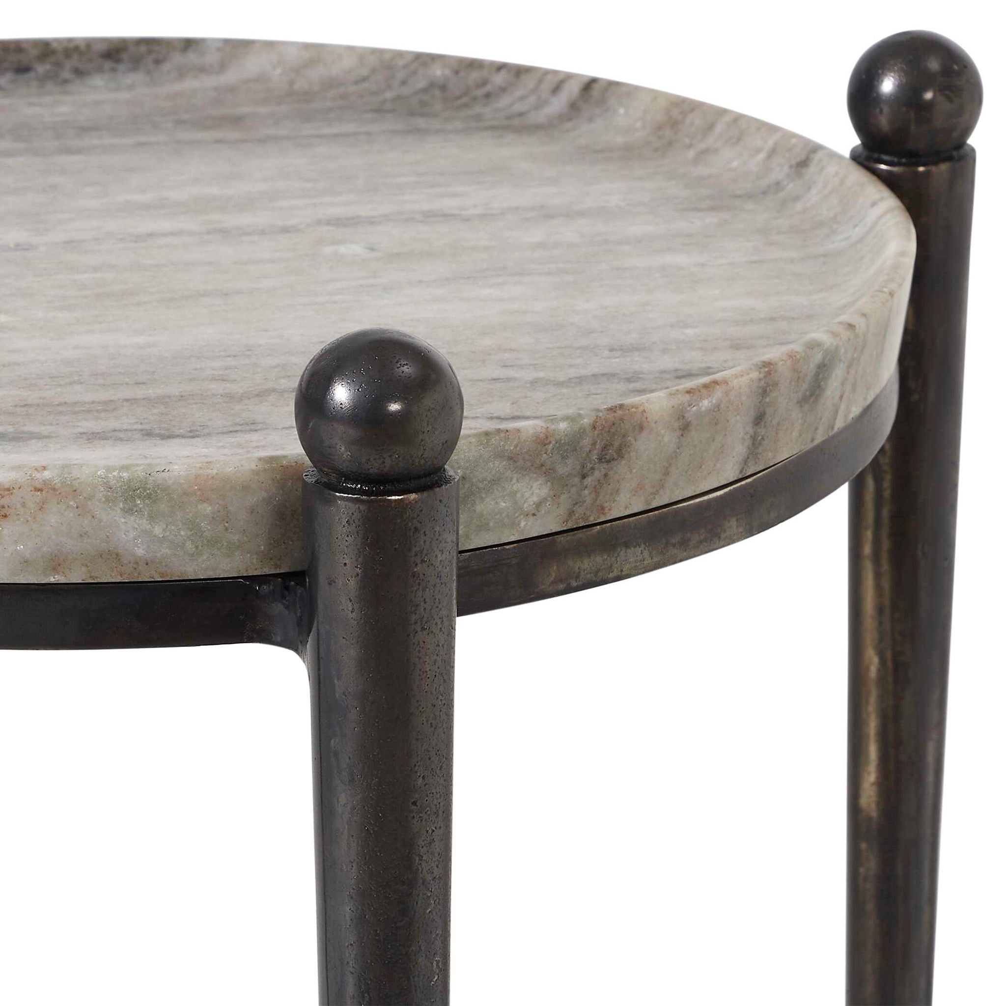 Nahunta - Accent Table - Dark Bronze / Gray