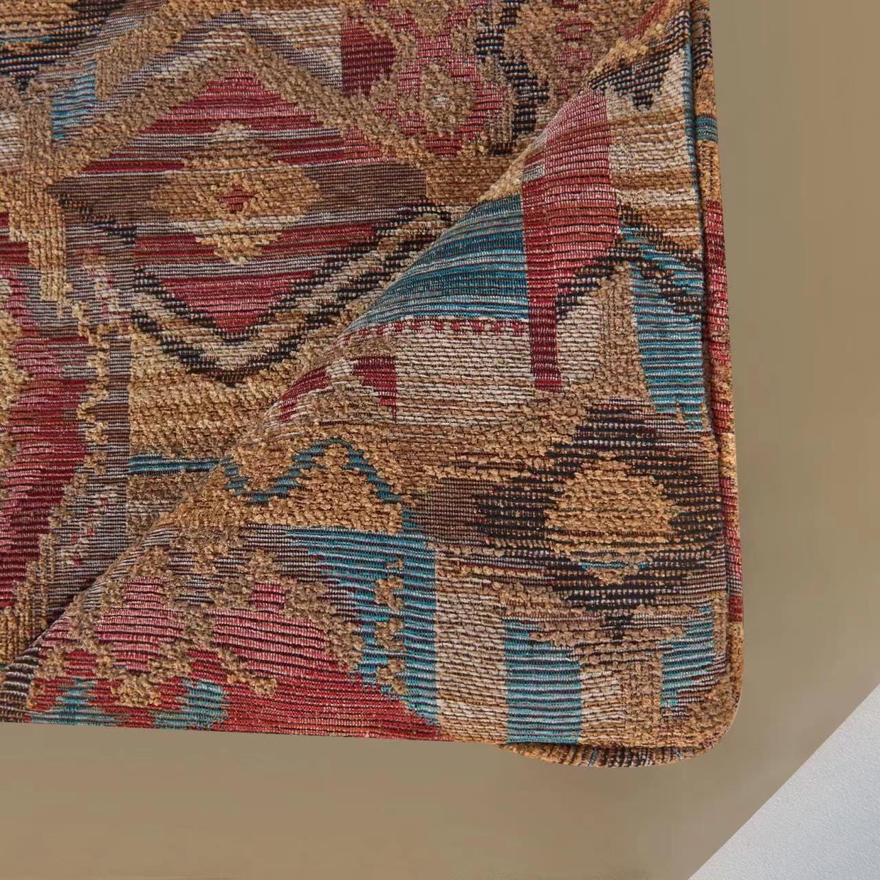 Ruidoso - Full Comforter Set (Set of 4) - Gold / Red / Blue