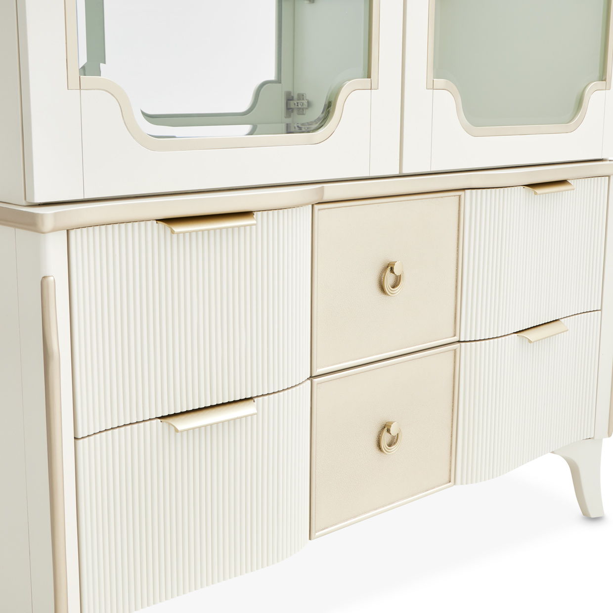 La Marisia - Display Cabinet - Creamy Pearl