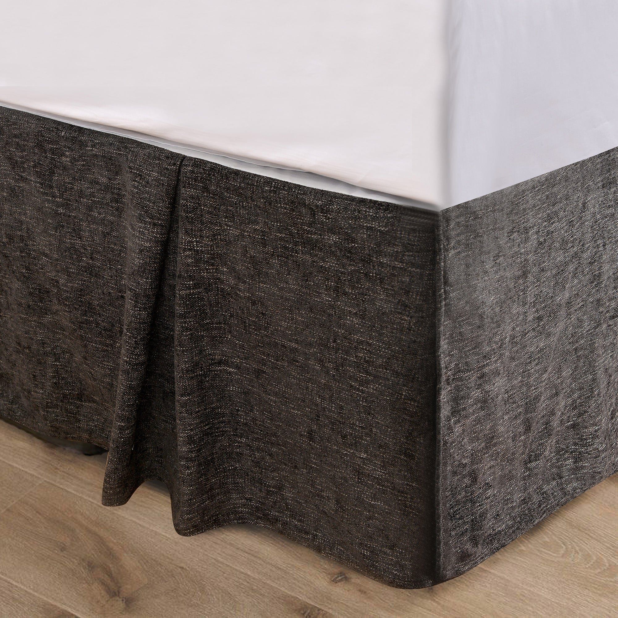 Hamilton - Full Chenille Bed Skirt - Black