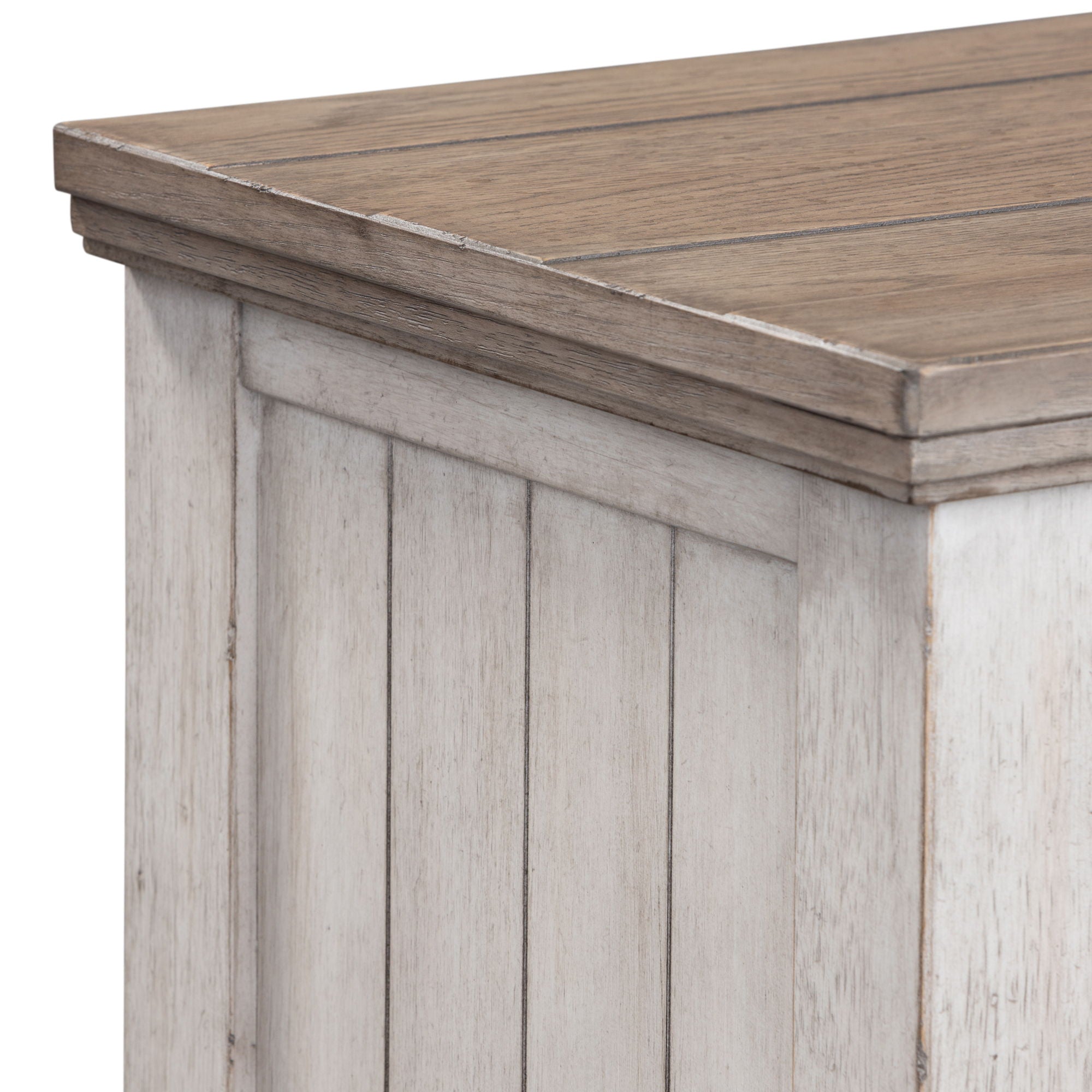 Heartland - 9 Drawer Dresser - Antique White / Tobacco Tops