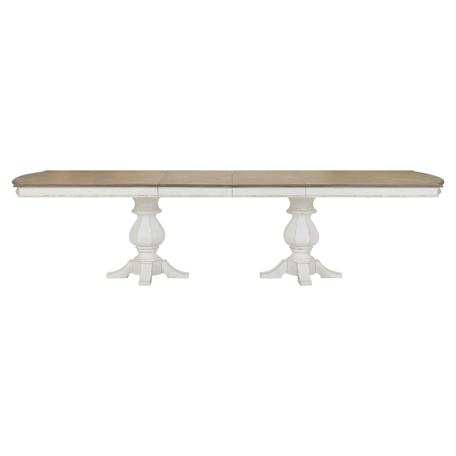 Magnolia Manor - Double Pedestal Table - Antique White