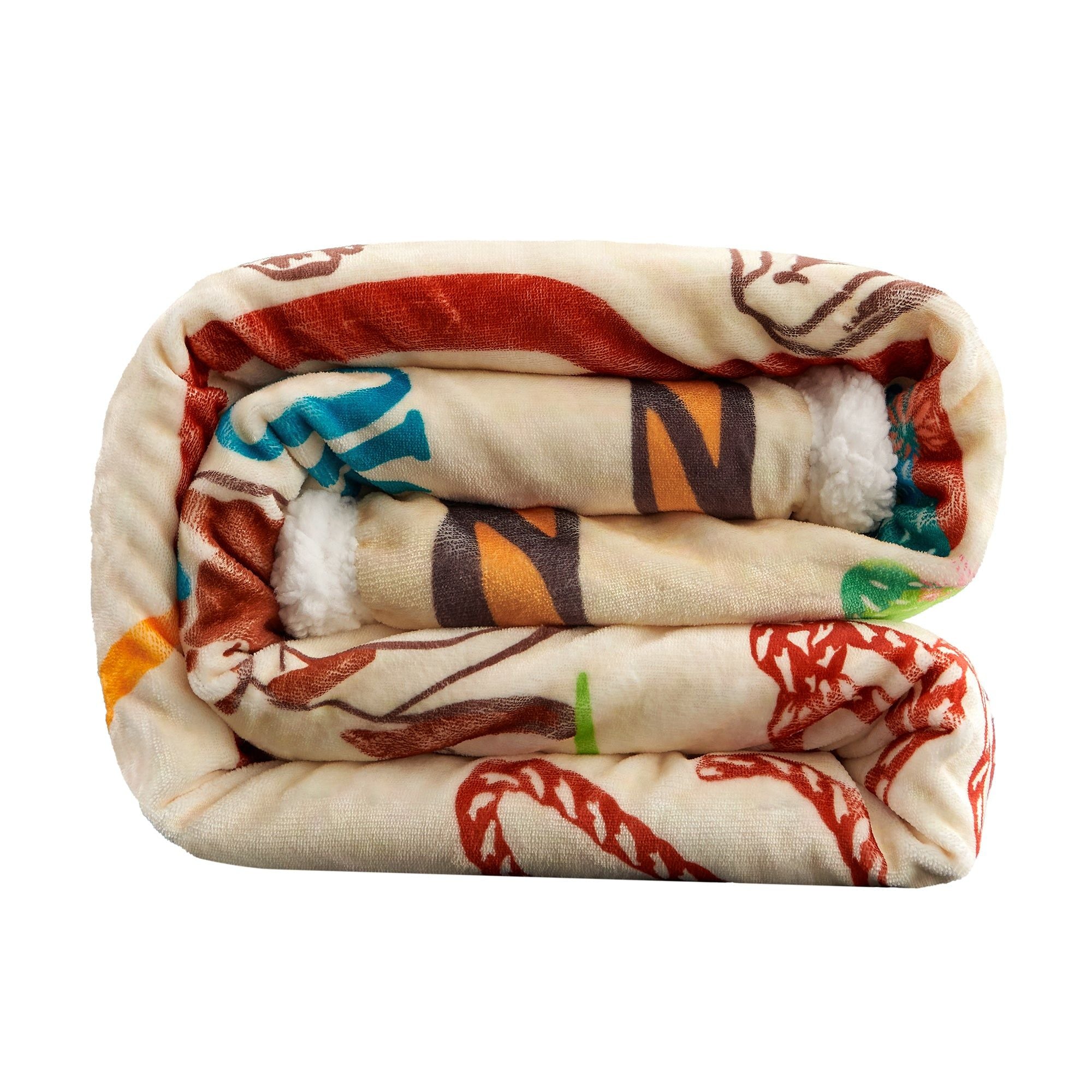 Campfire - Western Adventure Campfire Sherpa Throw - Multi Color