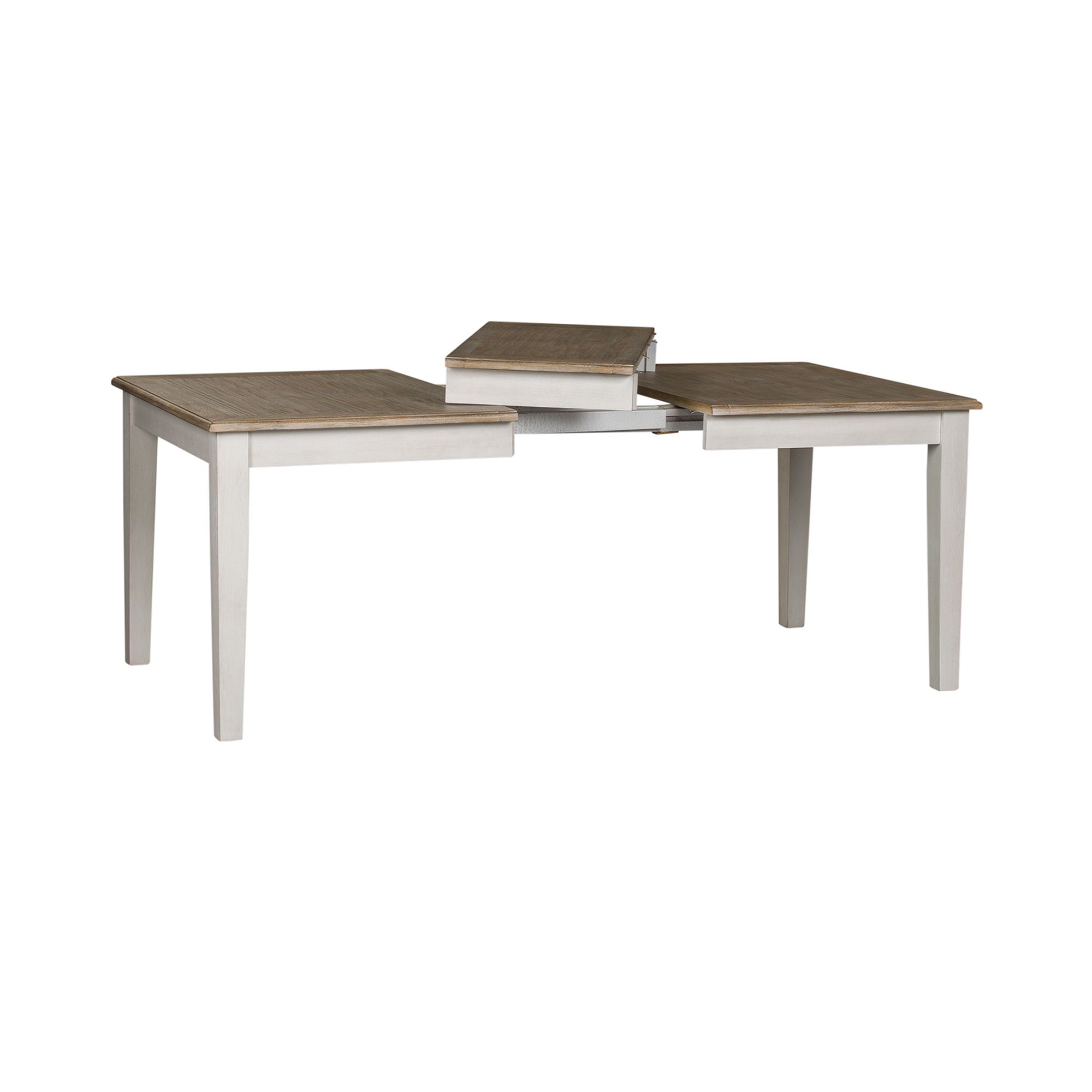 Summerville - Rectangular Leg Table - Soft White Wash / Wirebrushed Gray
