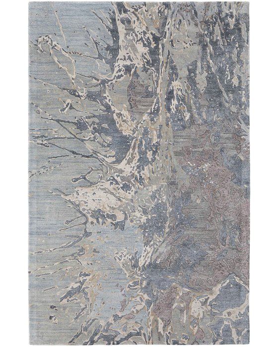 ZARAH Collection - 8918F Blue/Charcoal
