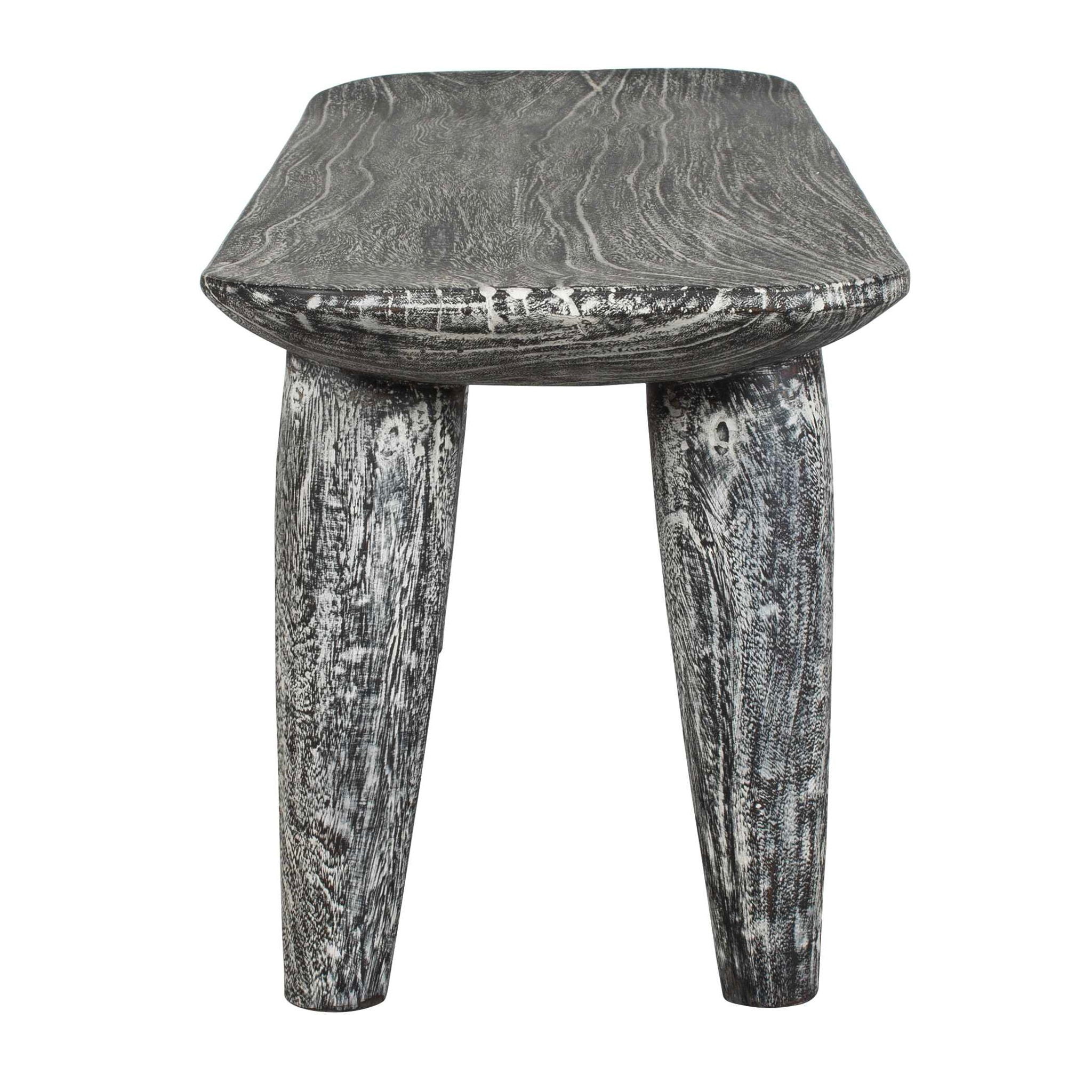 Fade To Black - Wood Bench - Black / White