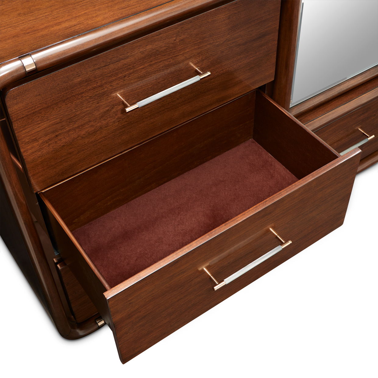 Mason Park - Chest With Storage Mirror - Umber