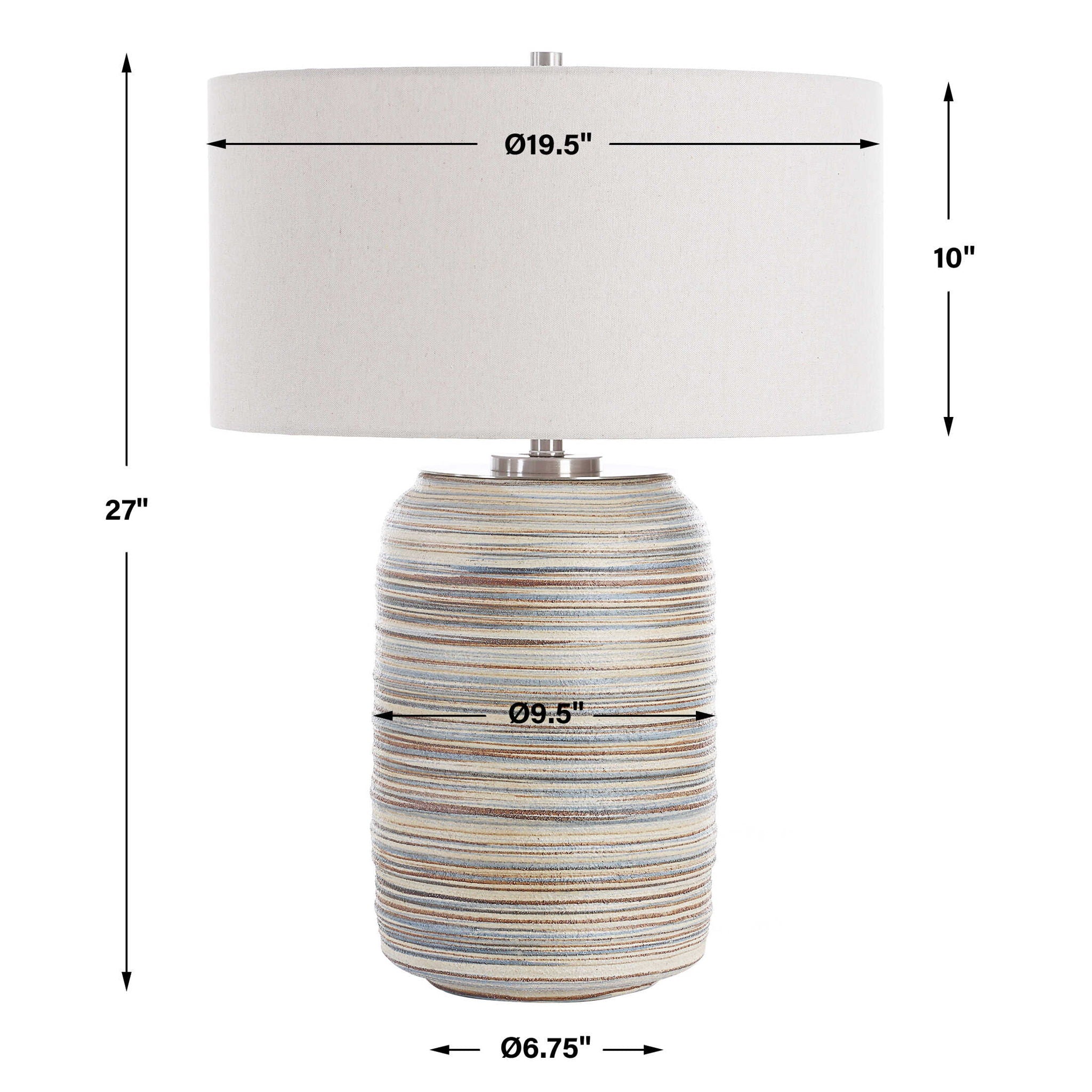 Prospect - Ceramic Large Table Lamp - Gray