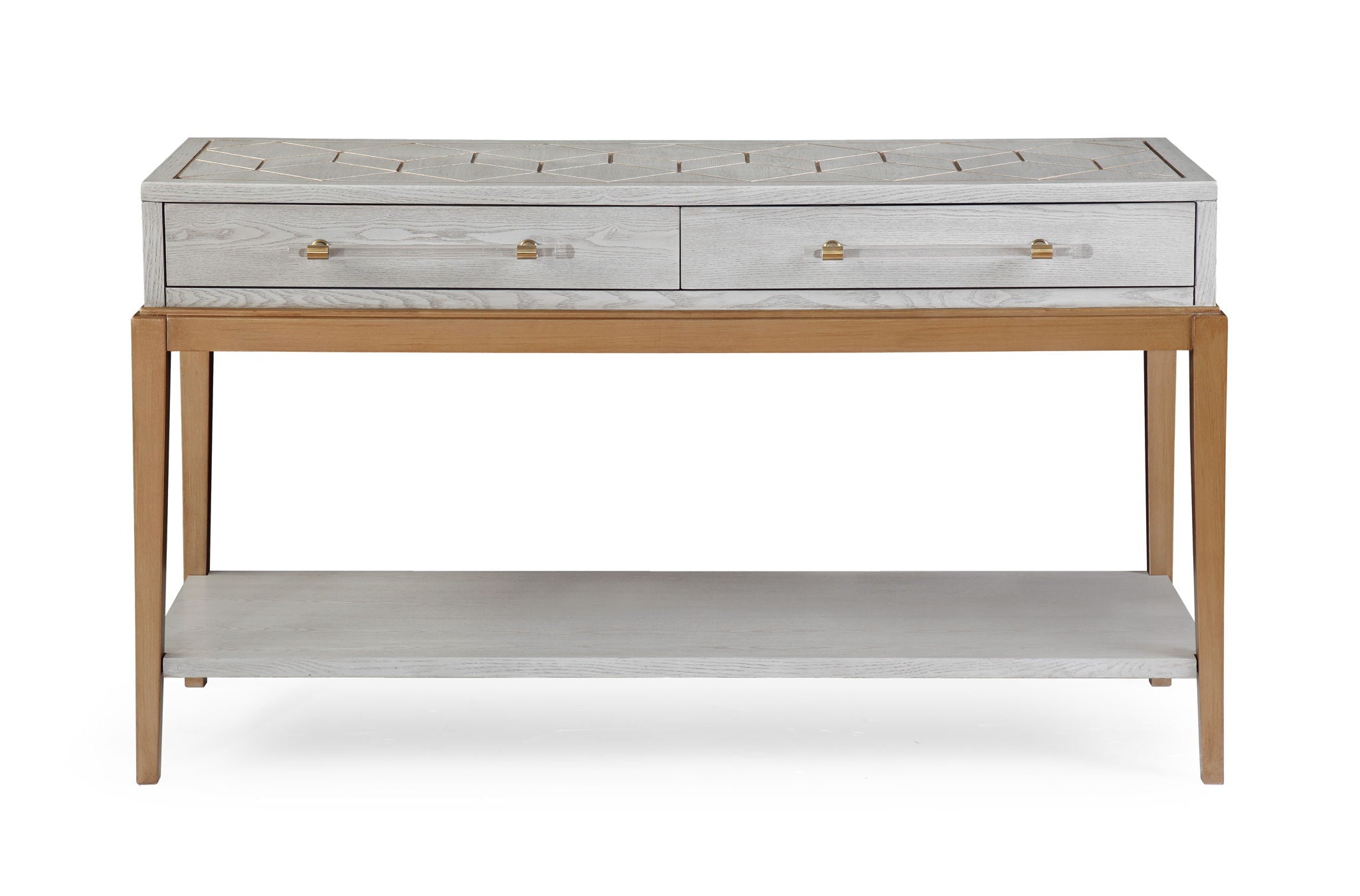 Perrine - Console Table - Silver / Gold