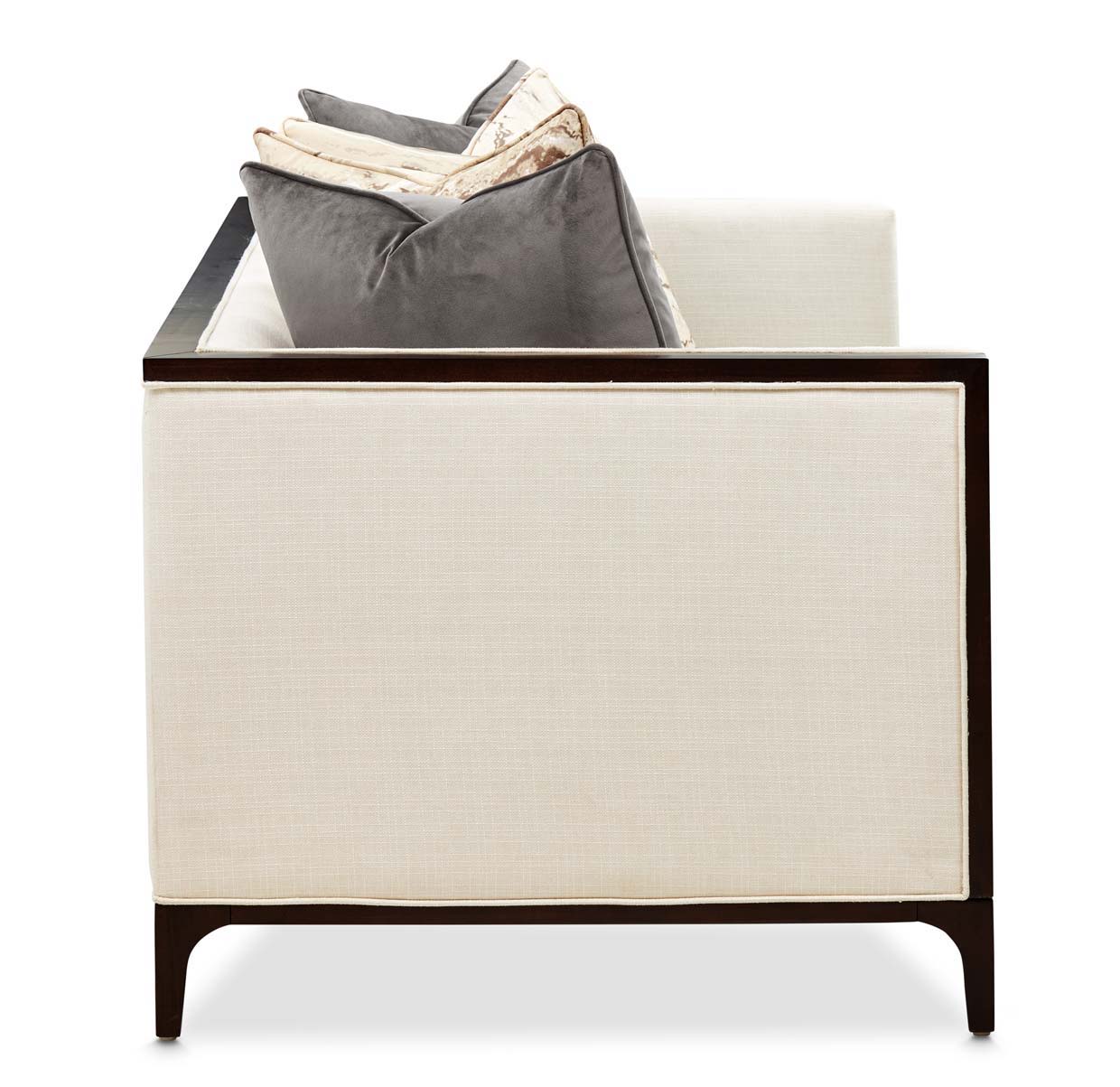 Belmont Place - Loveseat - Cream / Espresso