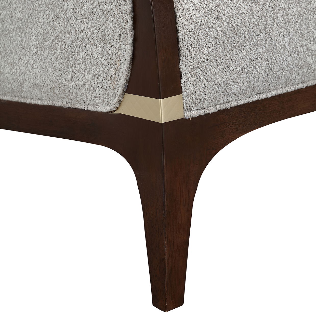 Houston - Sofa - Pebble / Walnut