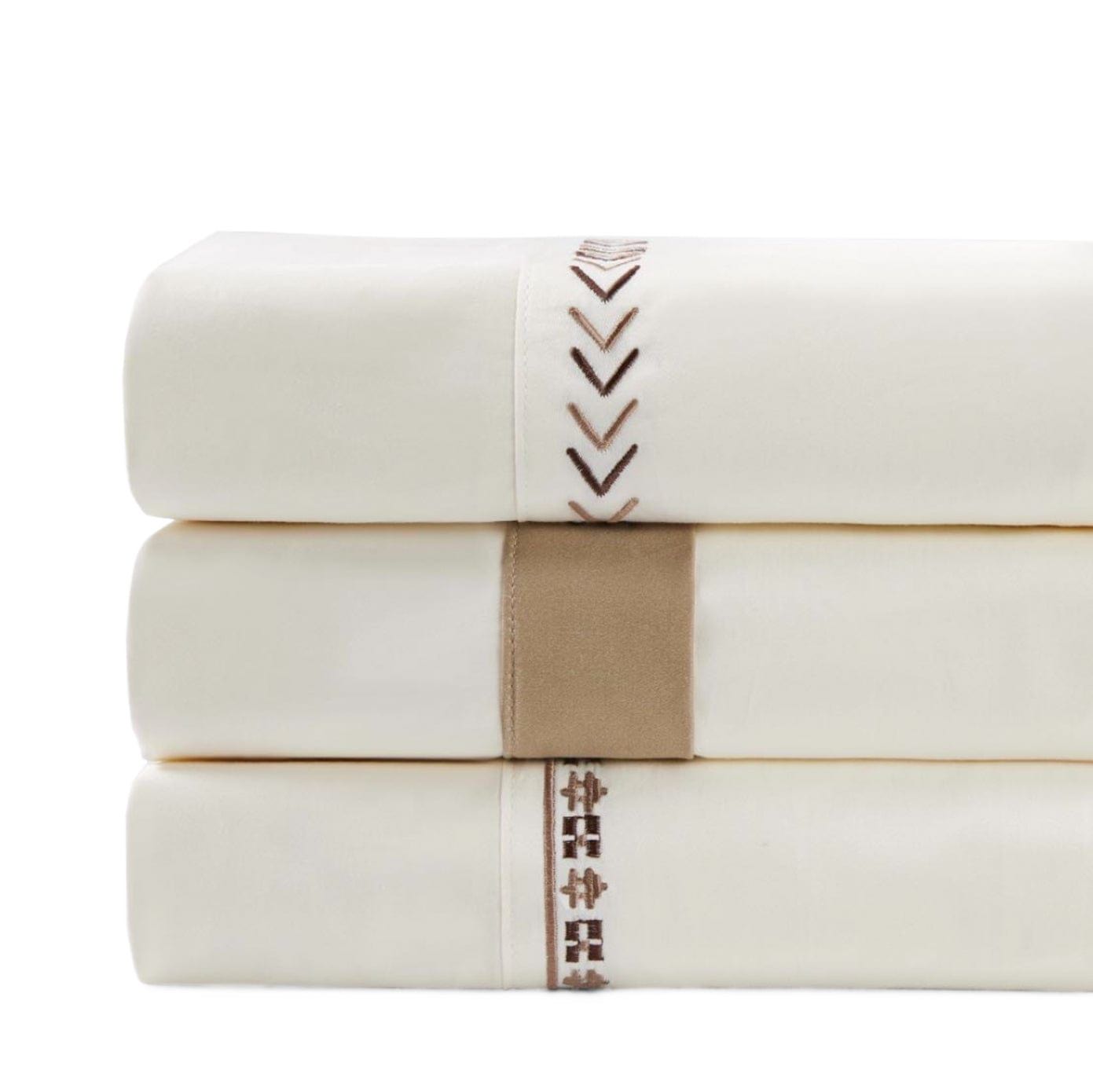 Fair Isle - King 350TC Rustic Sheet Set (Set of 4) - Cream