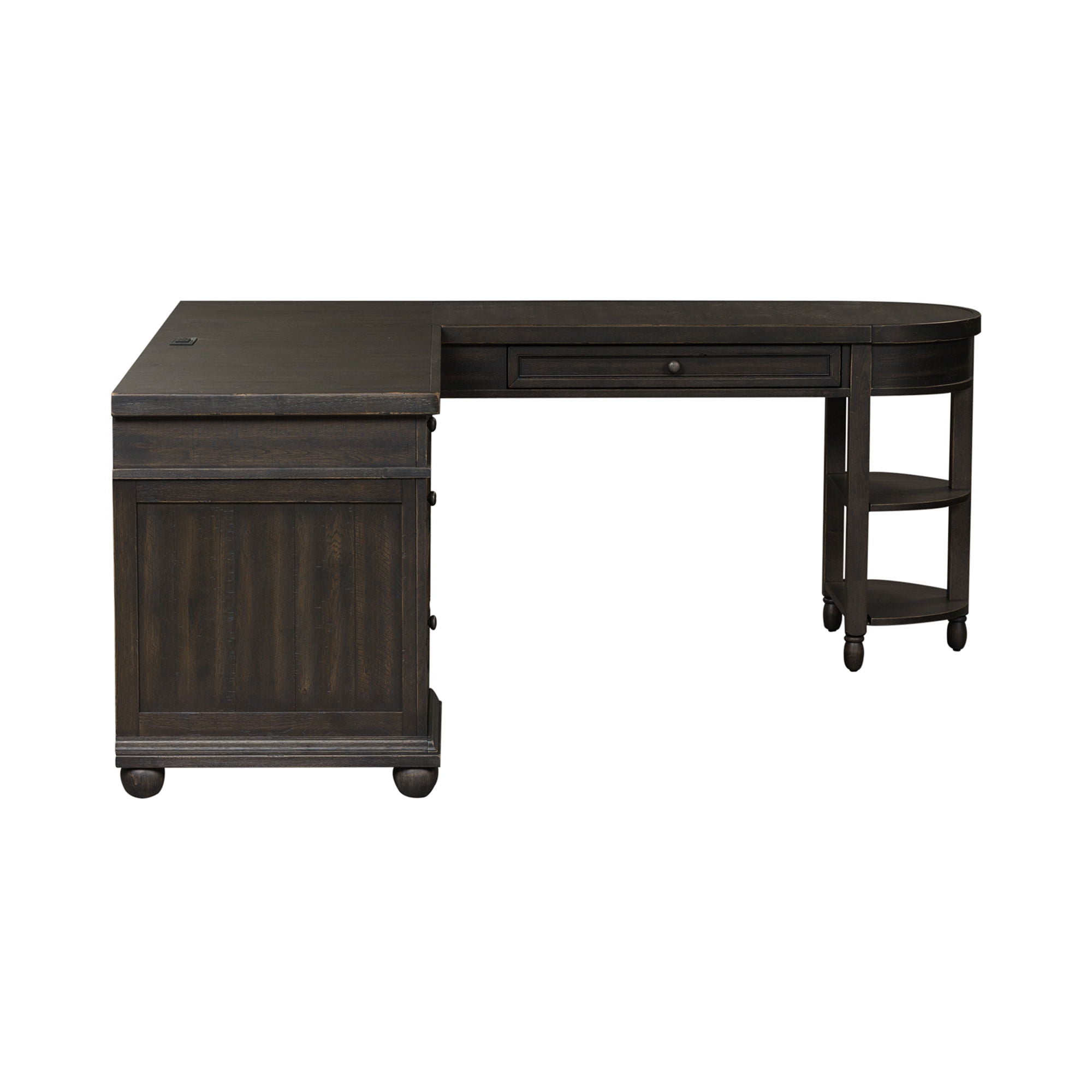 Harvest Home - L Shaped Desk Set With Hutch - Chalkboard