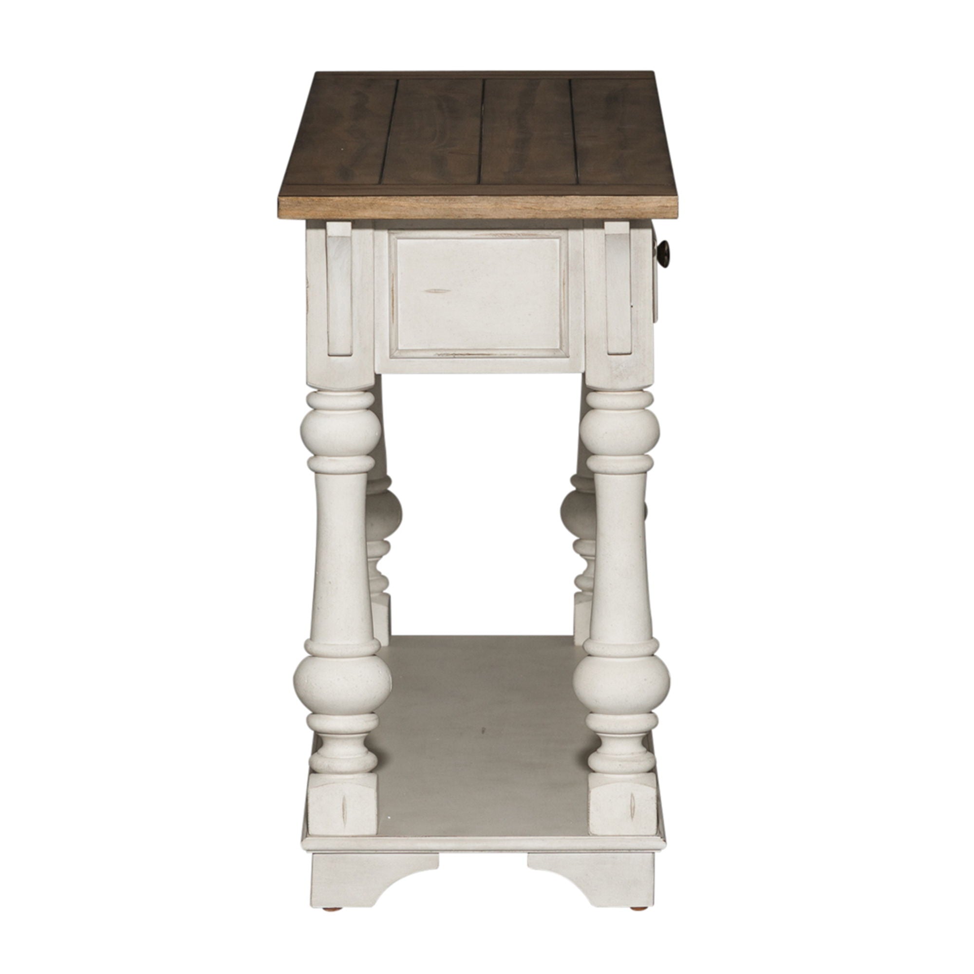 Morgan Creek - Sofa Table - Antique White / Wirebrushed Tobacco Accents