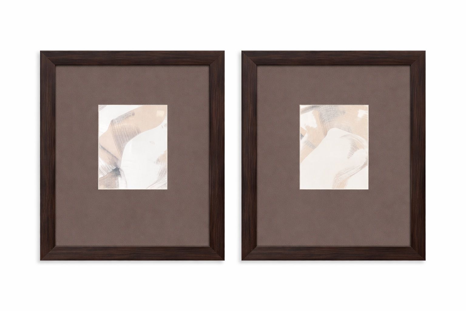 Eclectic Framed Print (Set of 2) - Brown